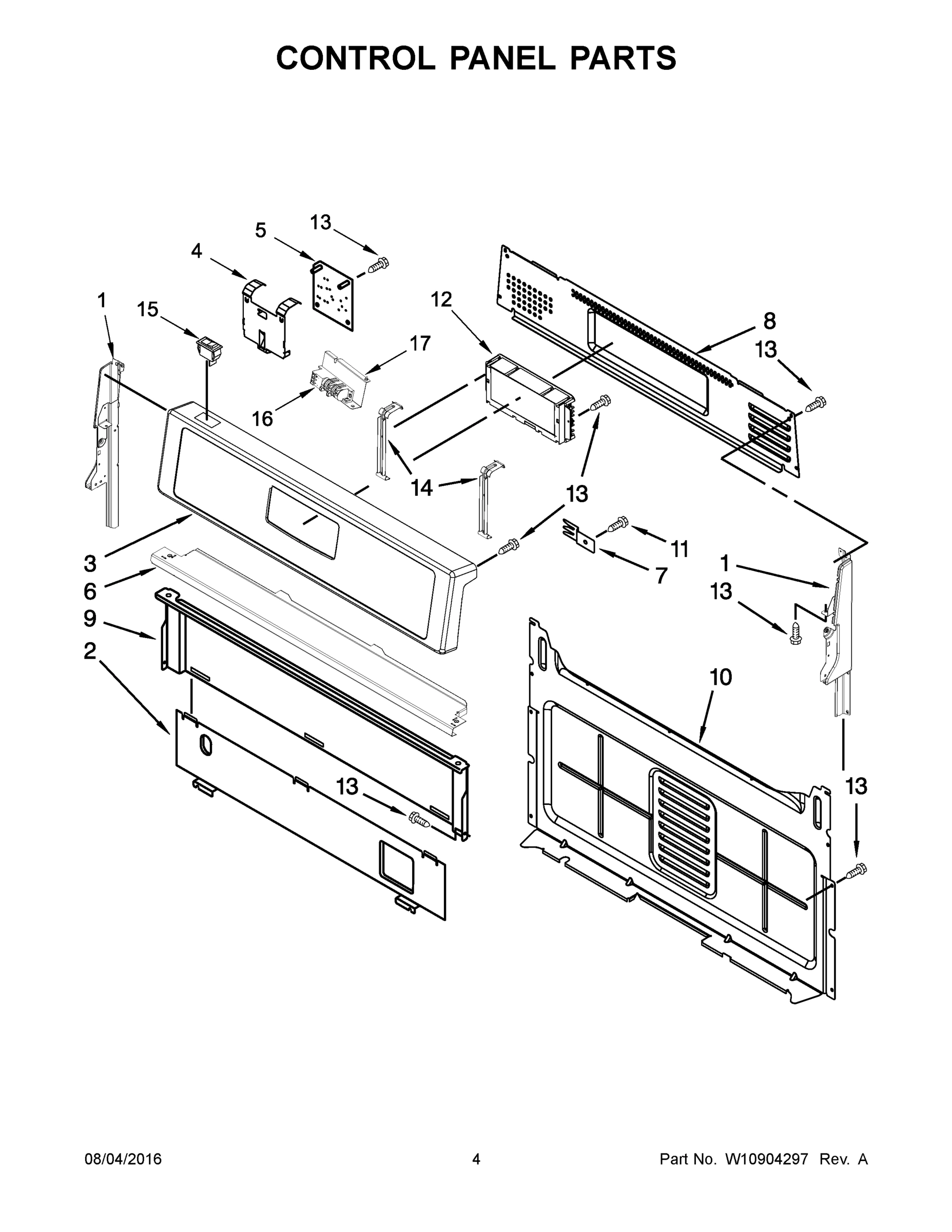 03 - CONTROL PANEL PARTS