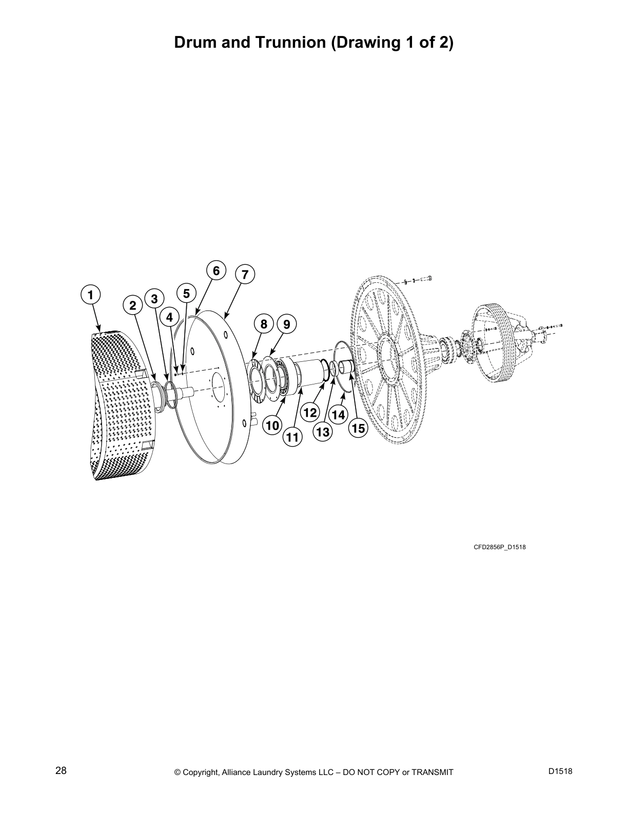 Drum and Trunnion (Drawing 1 of 2)