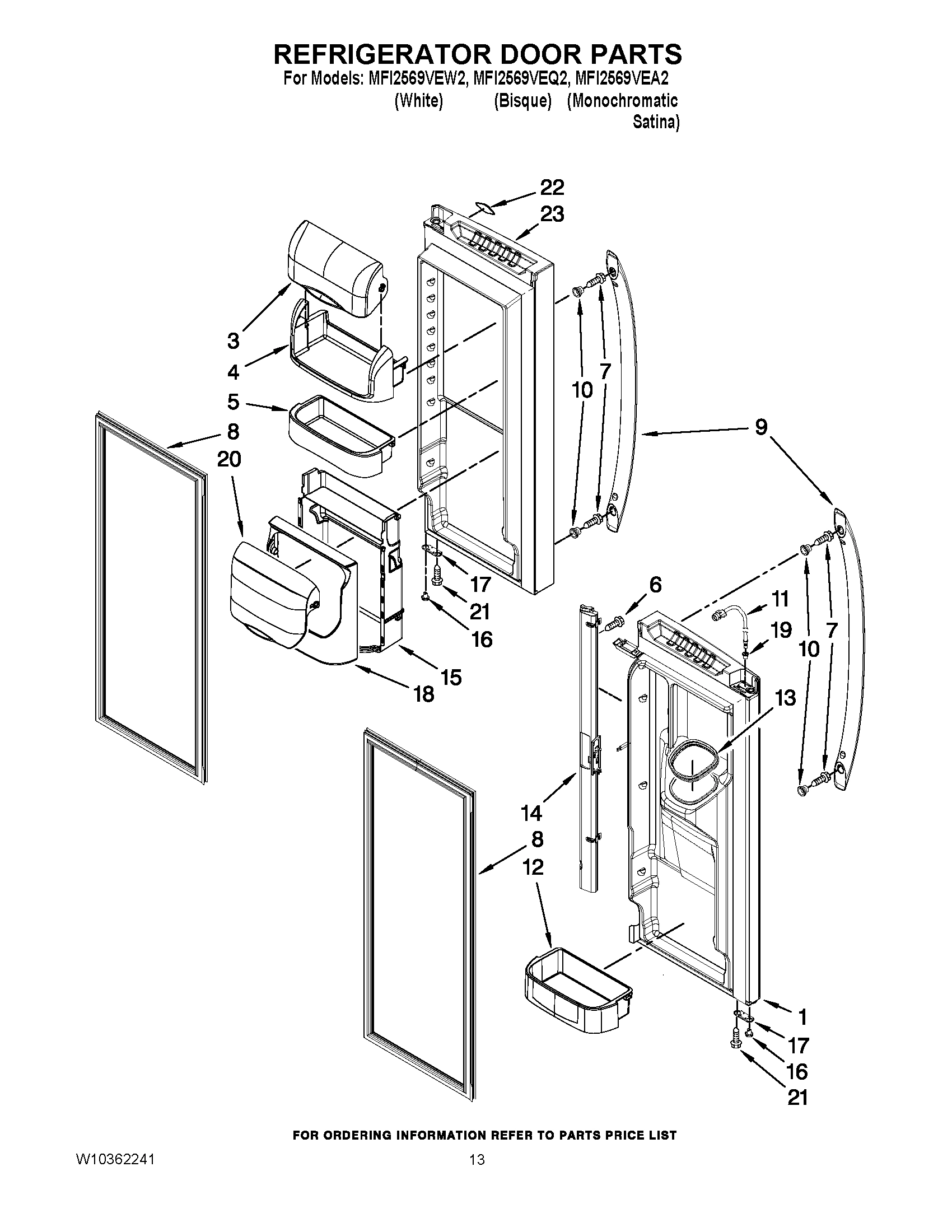 07 - REFRIGERATOR DOOR PARTS
