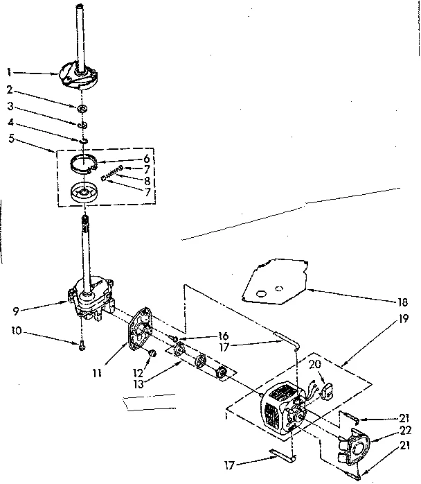 BRAKE, CLUTCH, GEARCASE, MOTOR AND PUMP PARTS