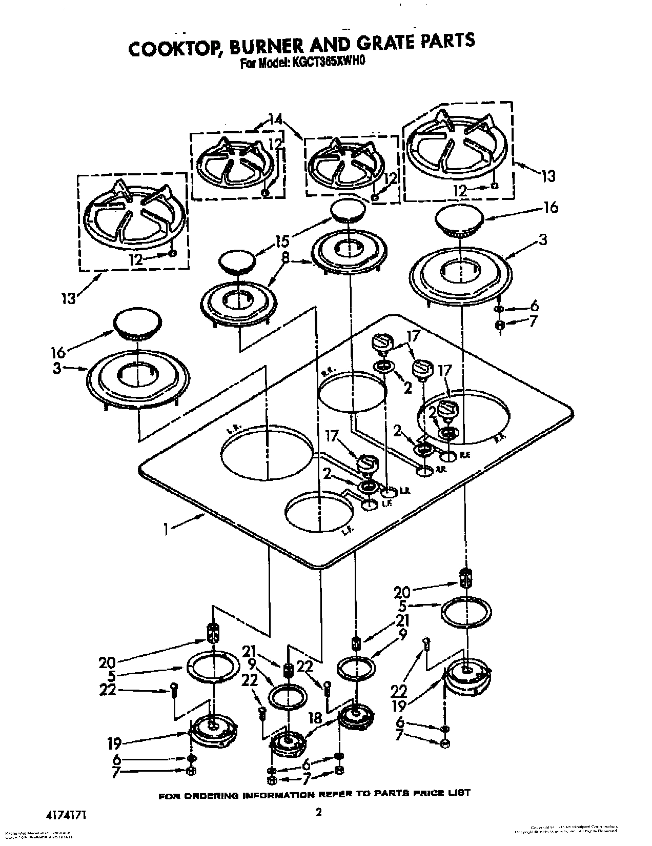 02 - COOKTOP, BURNER AND GRATE