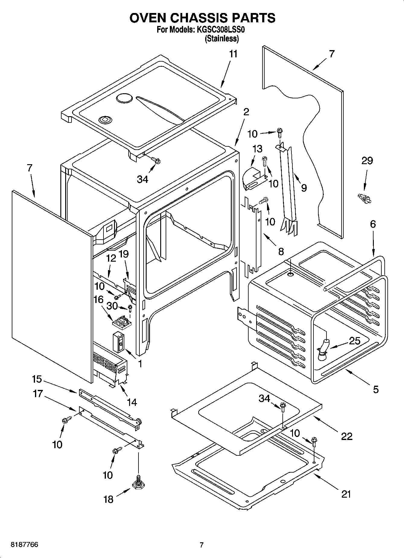 05 - OVEN CHASSIS PARTS
