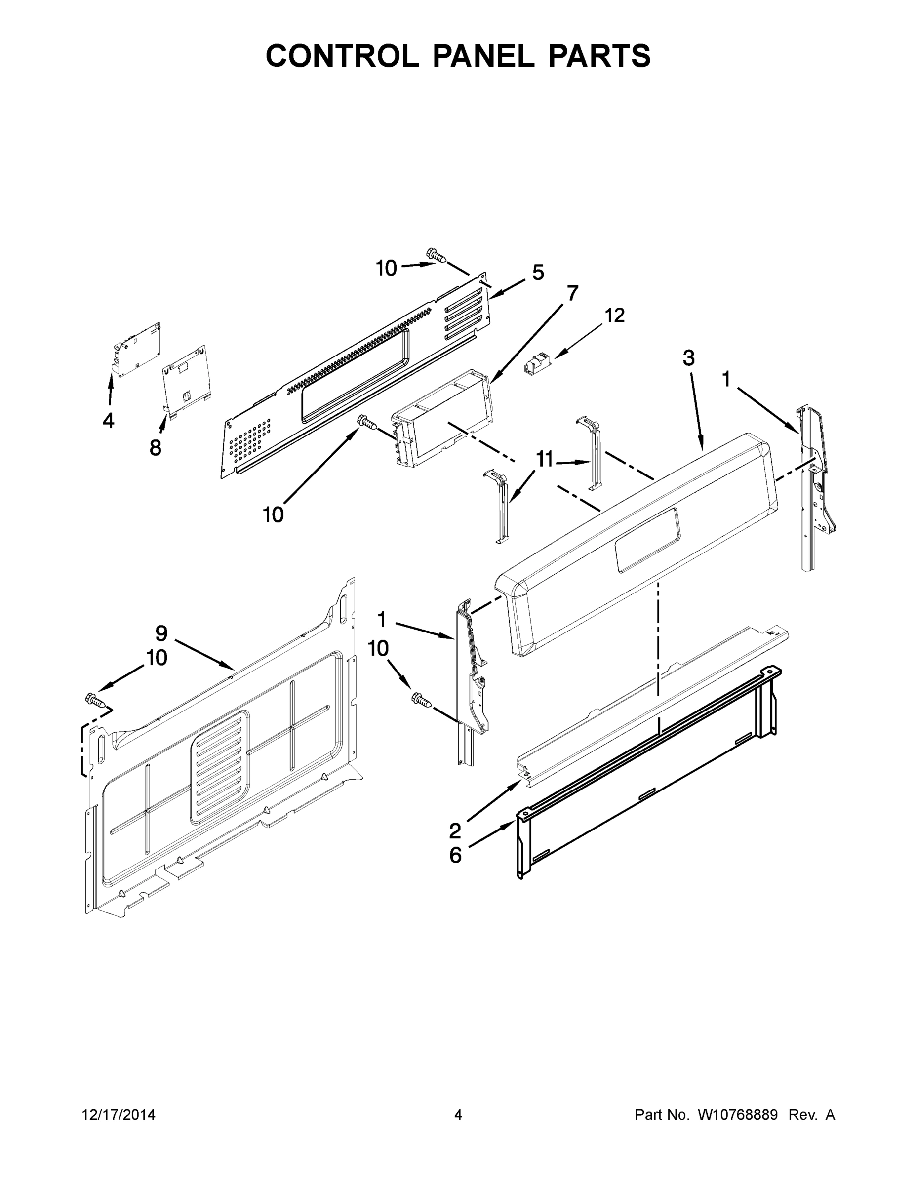 03 - CONTROL PANEL PARTS