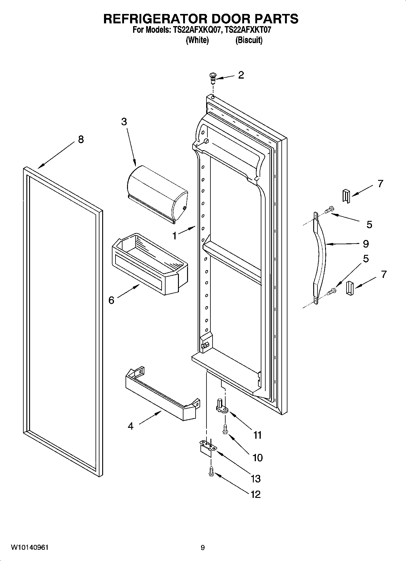07 - REFRIGERATOR DOOR PARTS