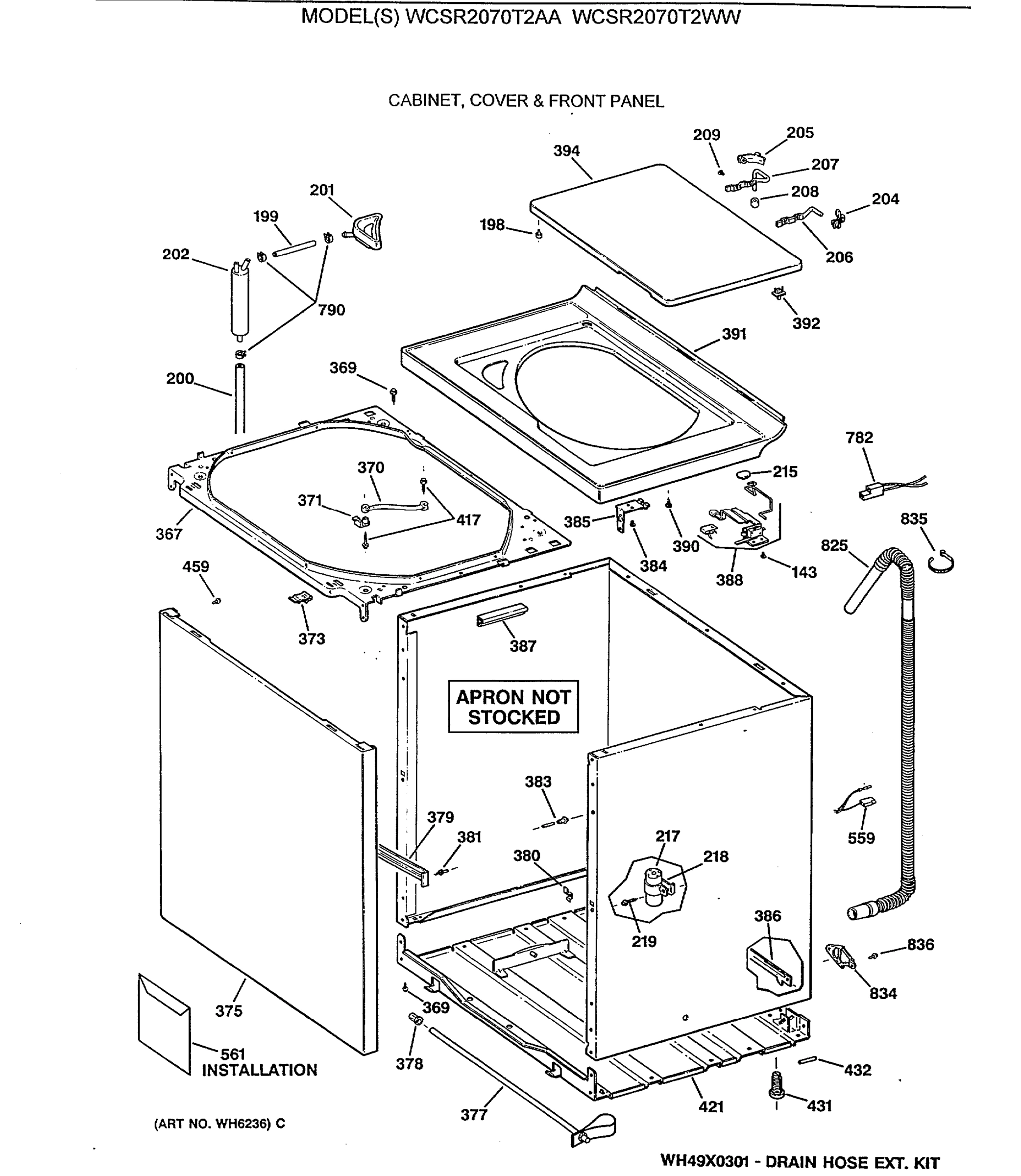 CABINET, COVER & FRONT PANEL