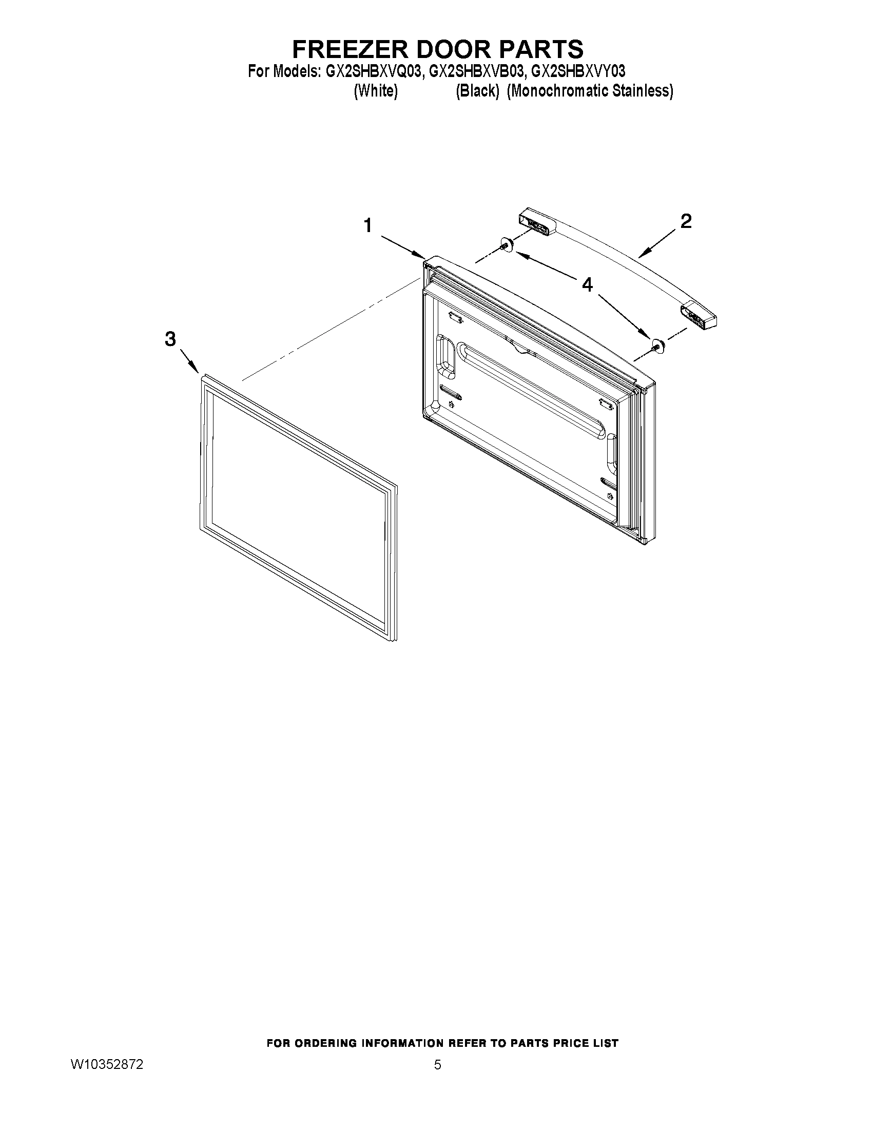 03 - FREEZER DOOR PARTS