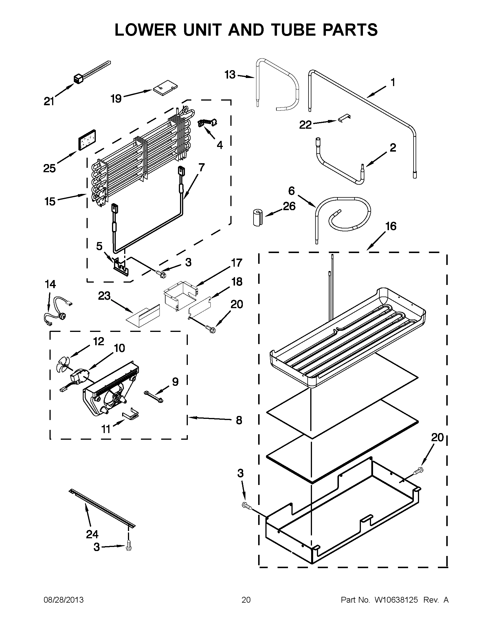 11 - LOWER UNIT AND TUBE PARTS