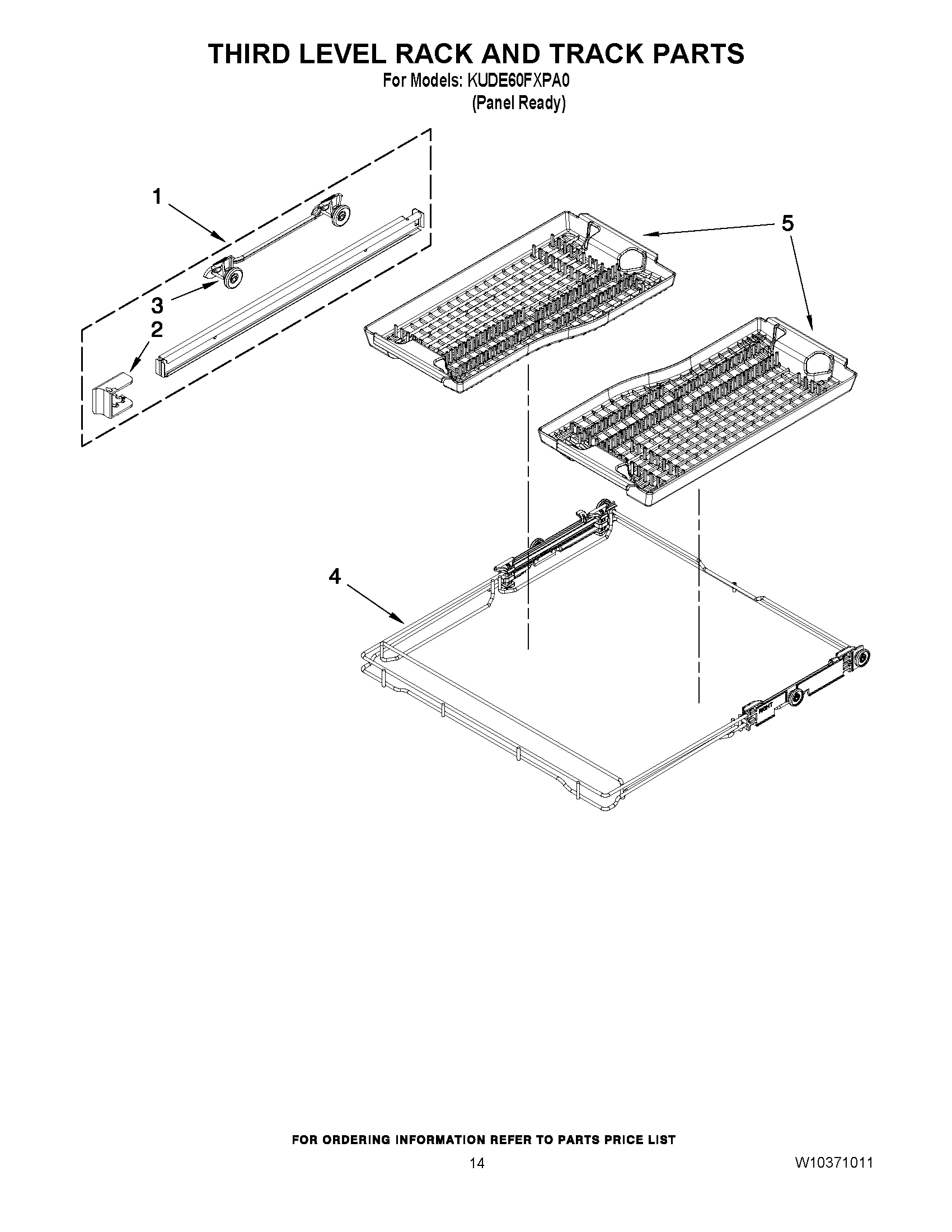 11 - THIRD LEVEL RACK AND TRACK PARTS