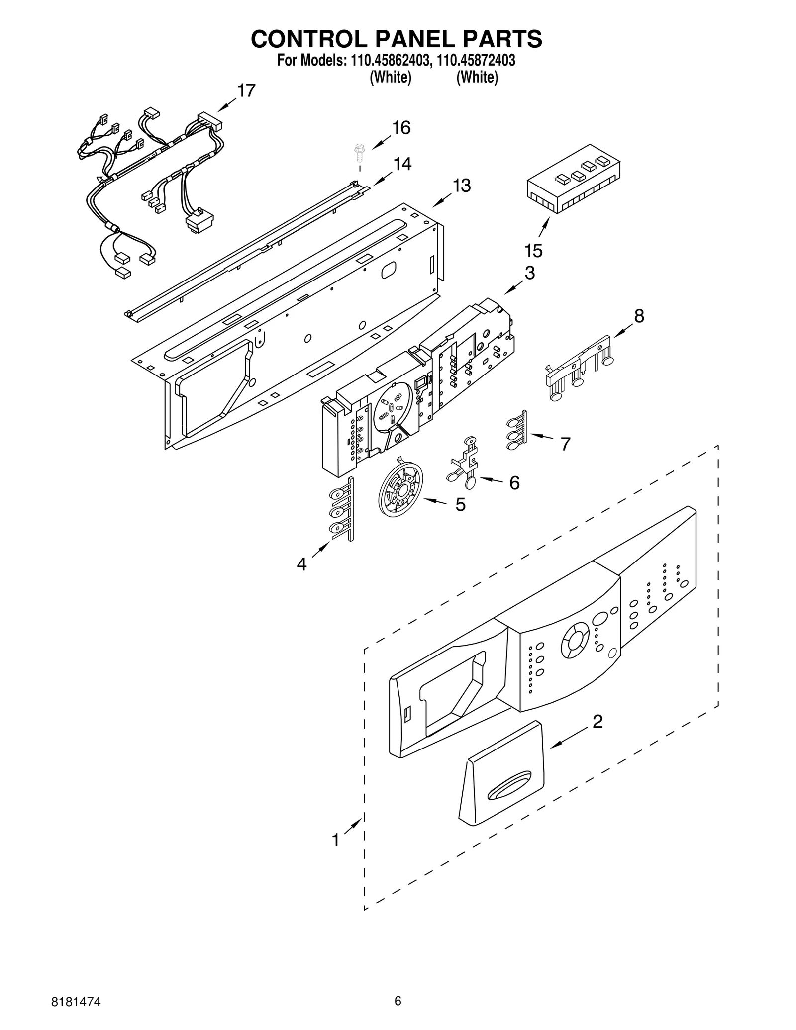CONTROL PANEL PARTS