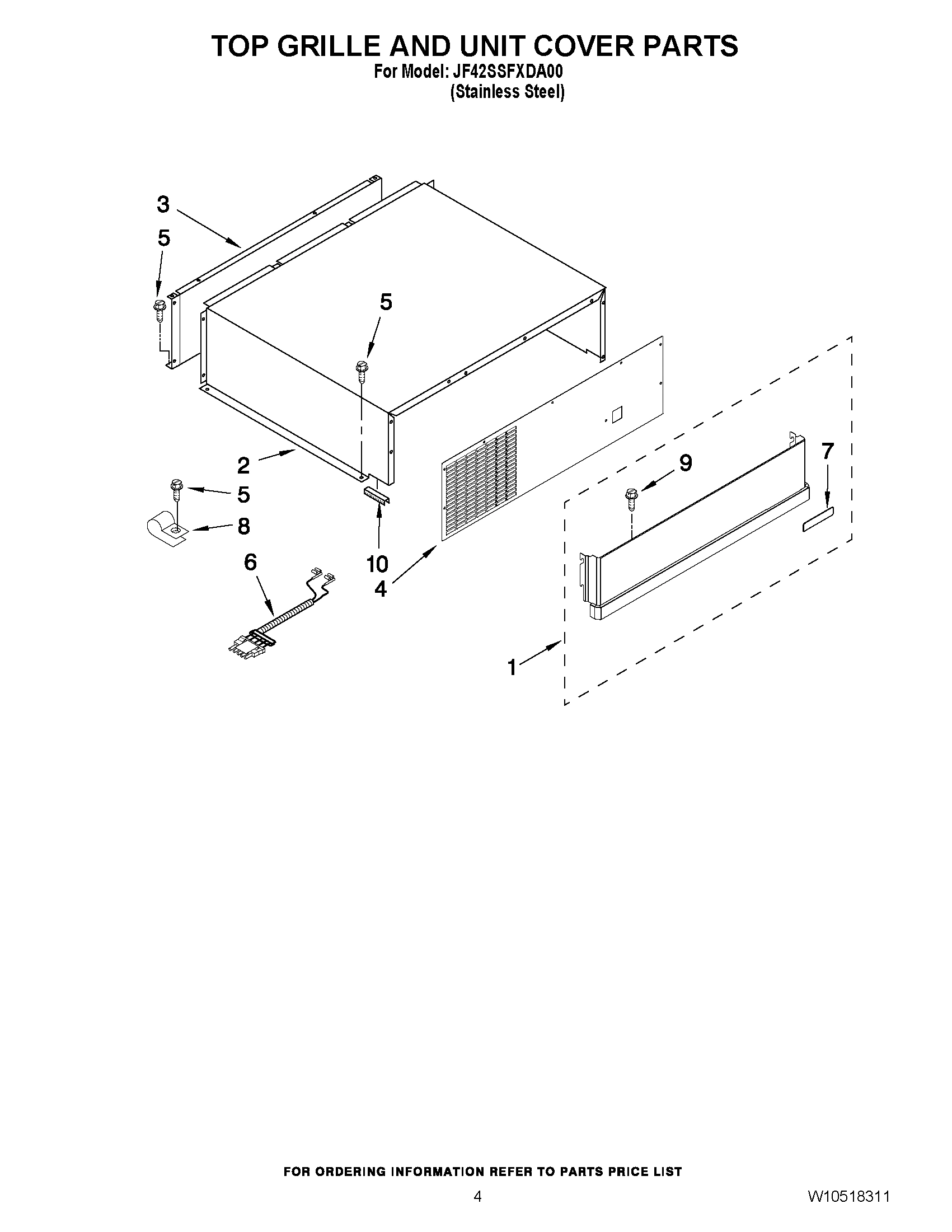 03 - TOP GRILLE AND UNIT COVER PARTS