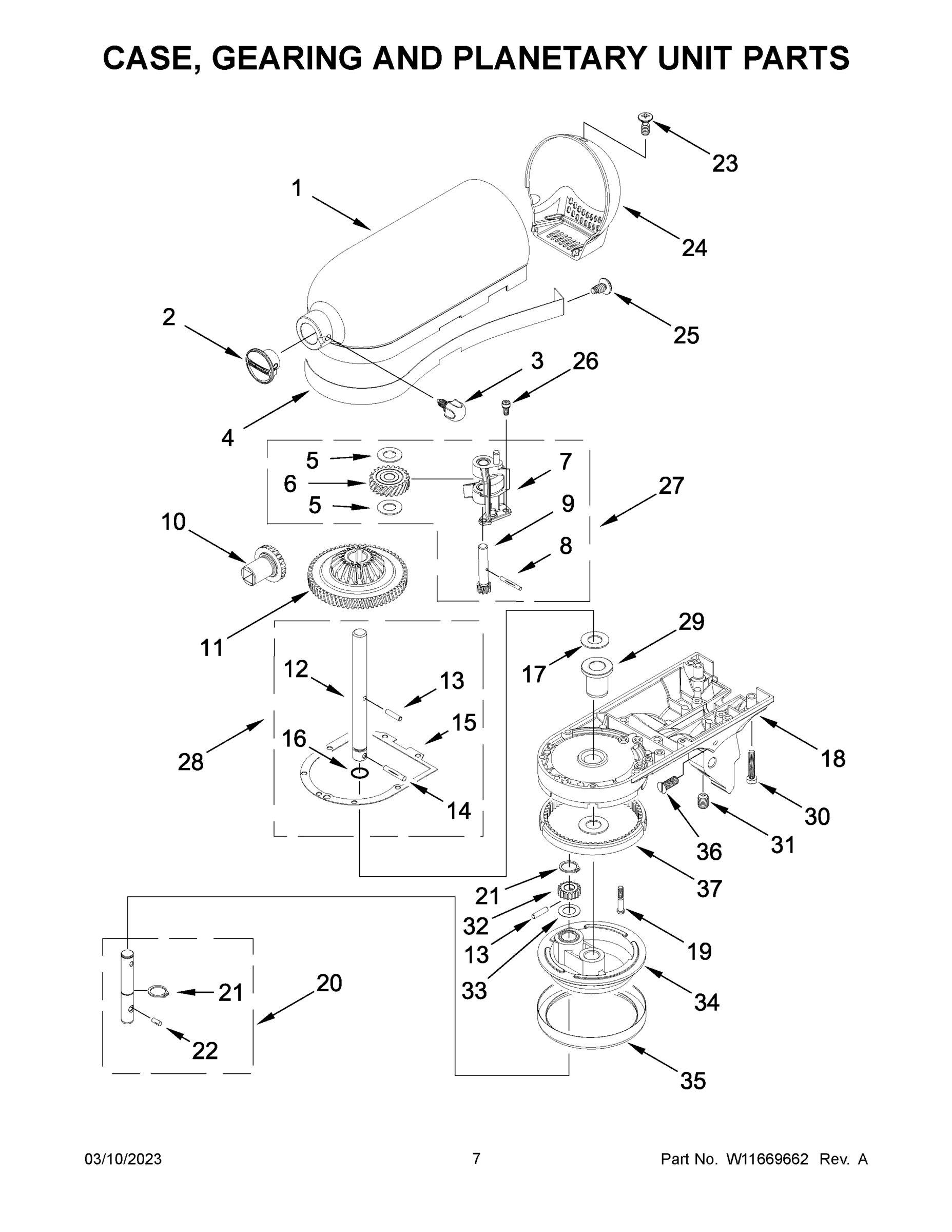 04 - CASE, GEARING AND PLANETARY UNIT PARTS