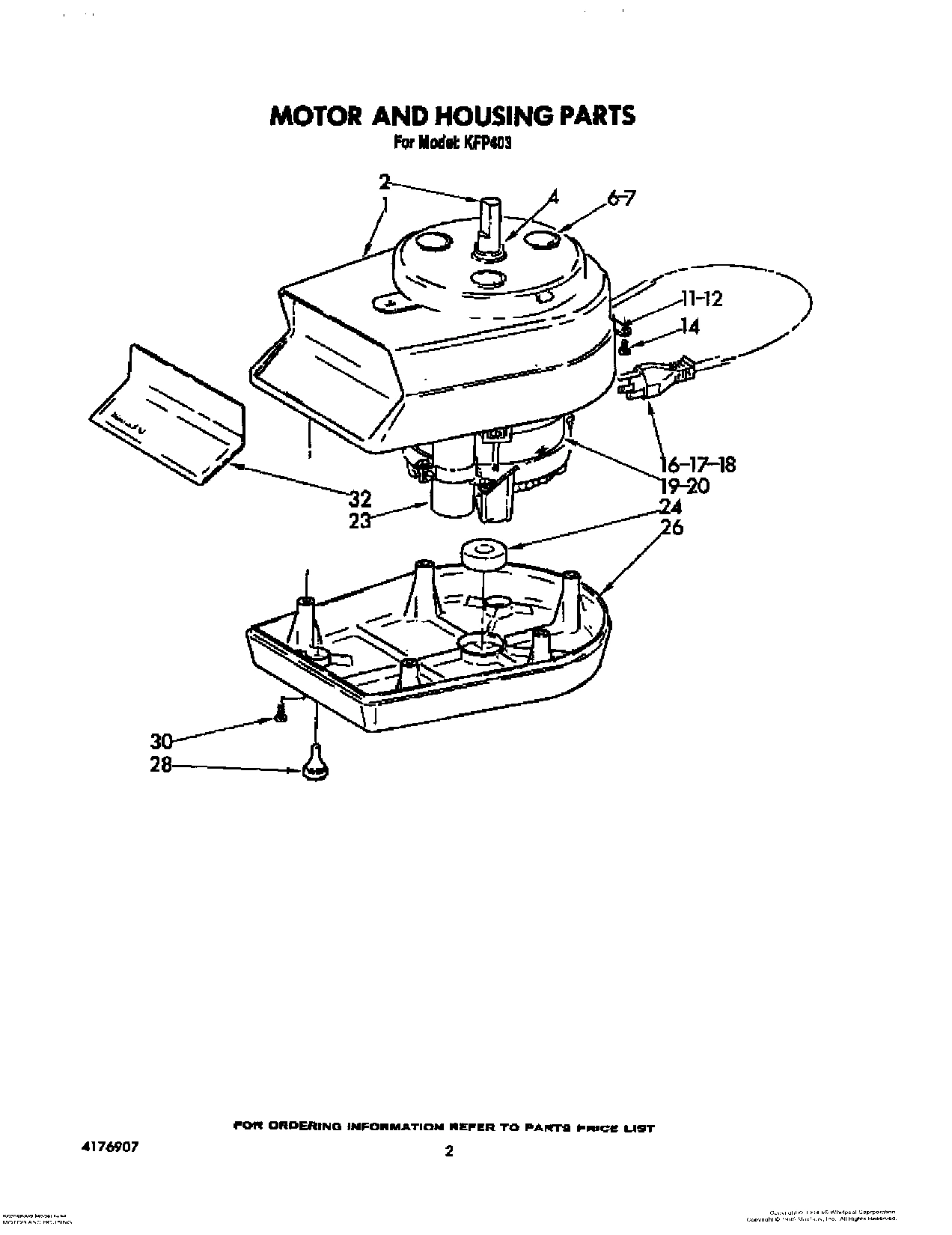 02 - MOTOR AND HOUSING