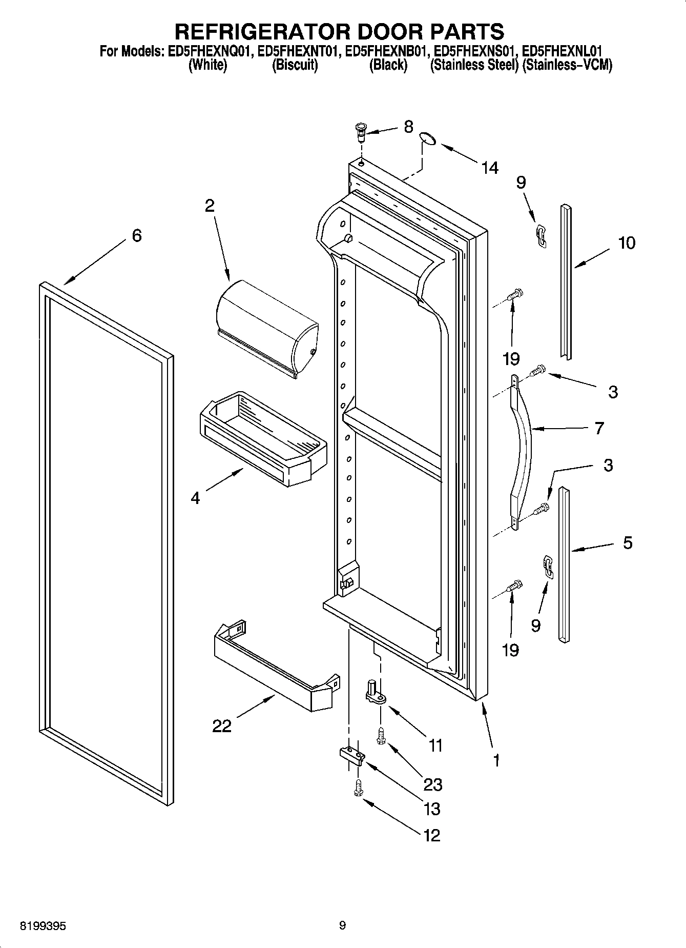 06 - REFRIGERATOR DOOR PARTS