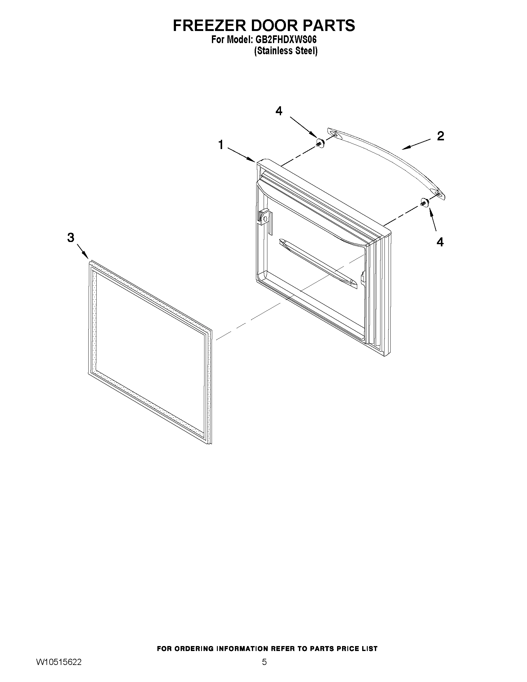 03 - FREEZER DOOR PARTS