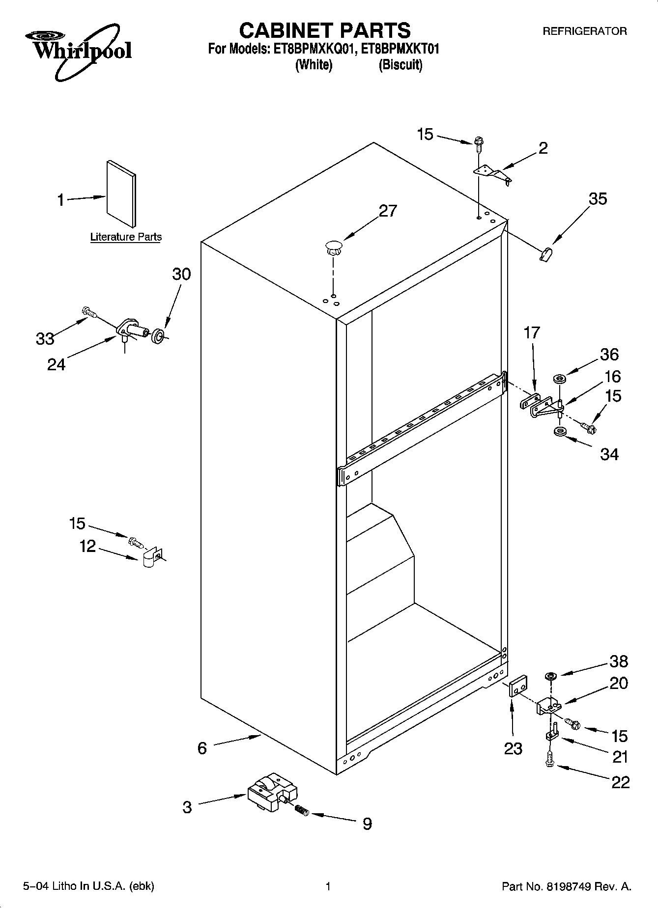 01 - CABINET PARTS