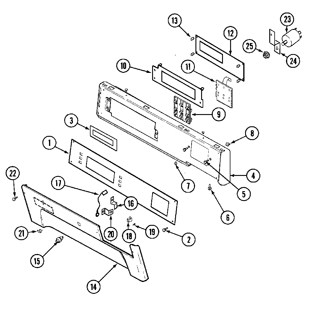 01 - CONTROL PANEL (DRYER)