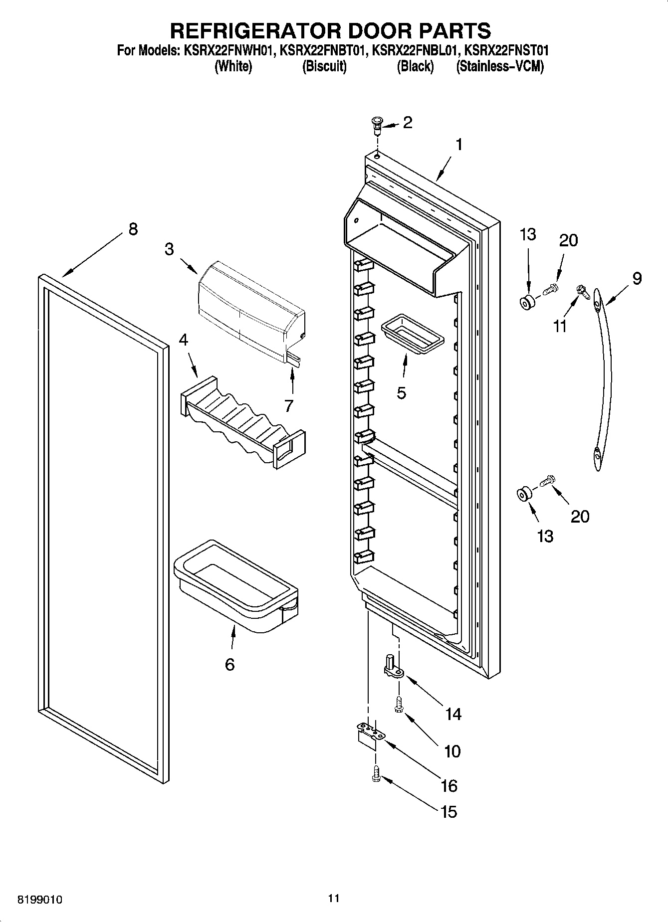 07 - REFRIGERATOR DOOR PARTS