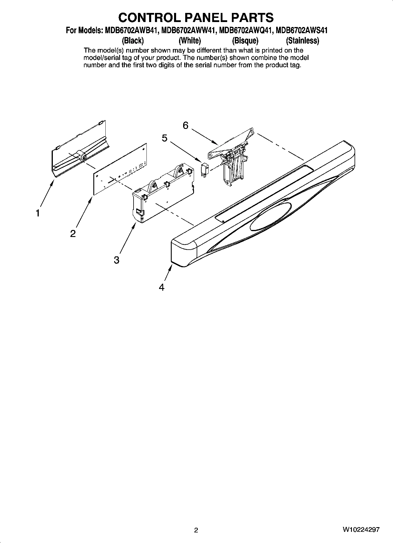 02 - CONTROL PANEL PARTS