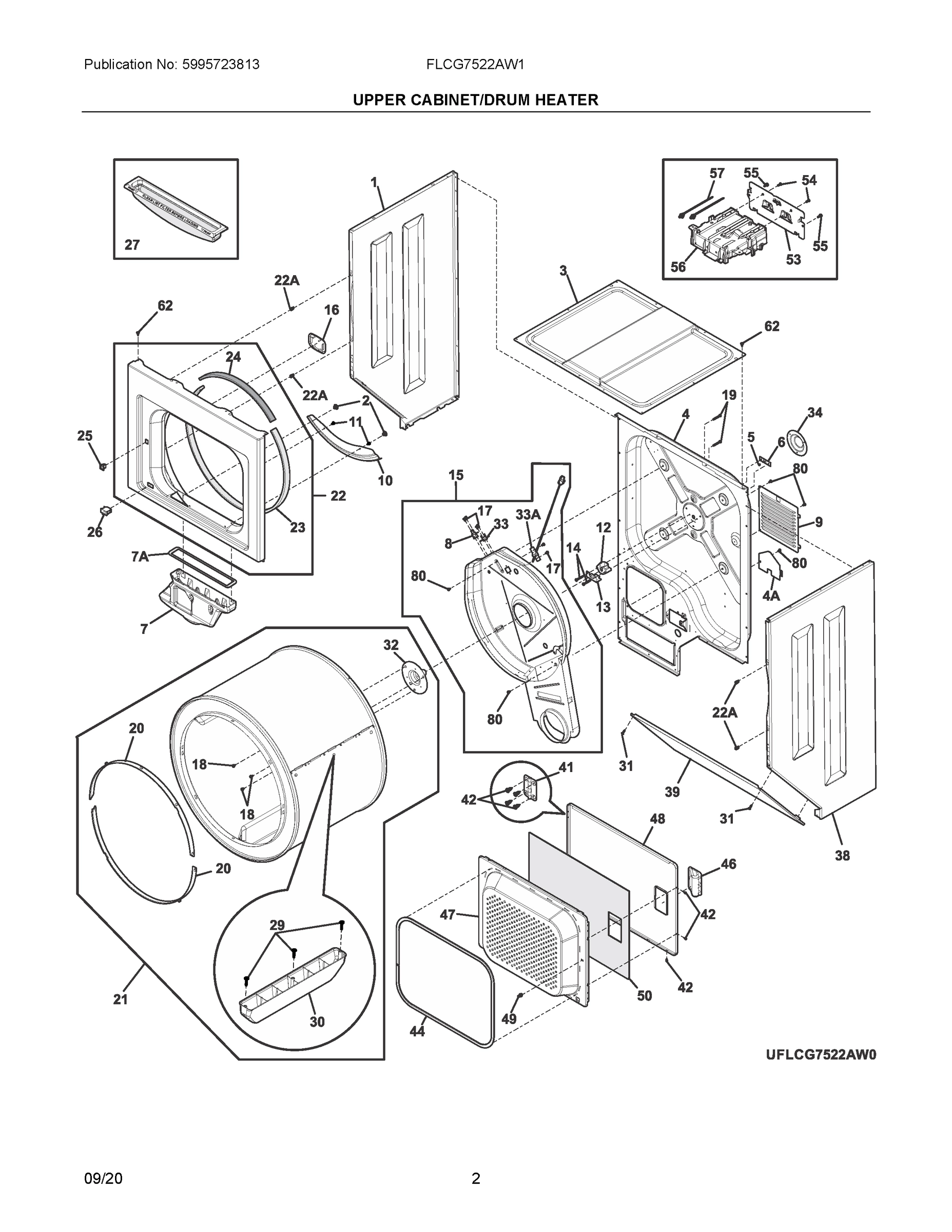 02 - UPPER CABINET/DRUM HEATER