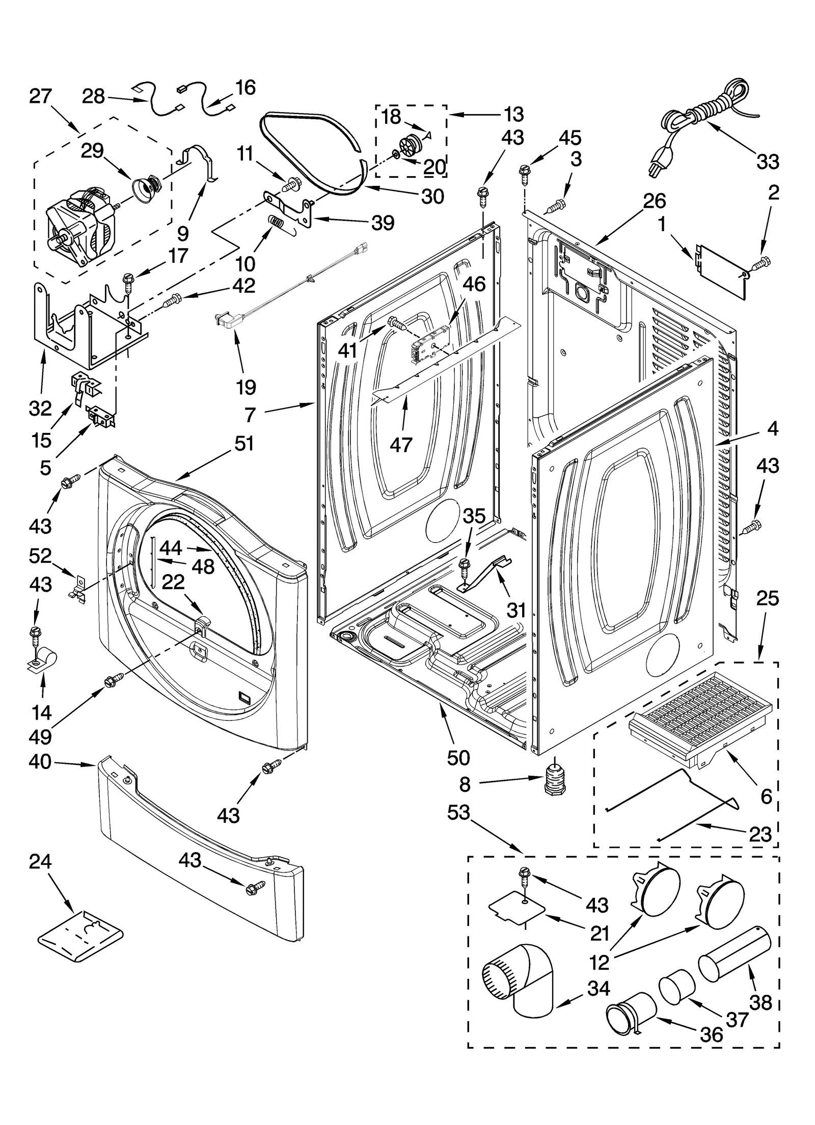 CABINET PARTS