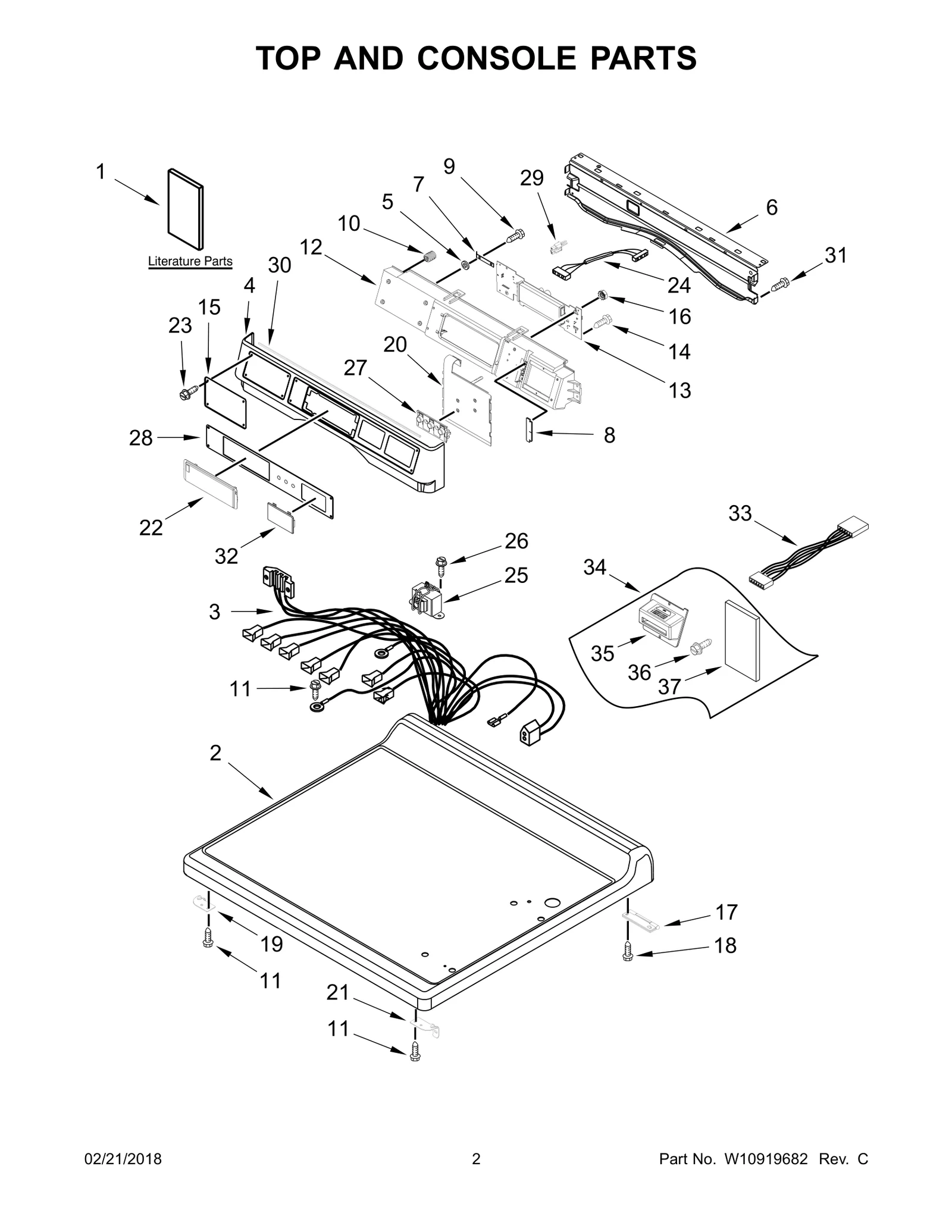 TOP AND CONSOLE PARTS