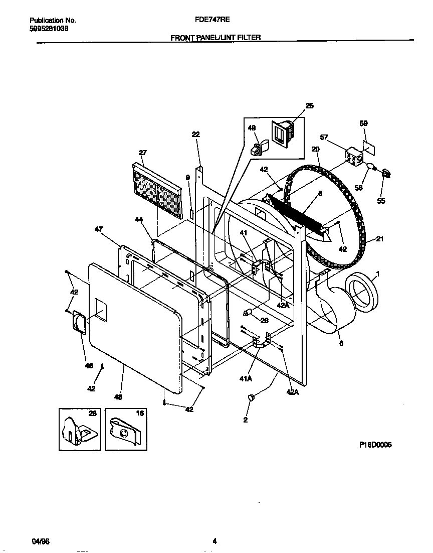 03 - FRONT PANEL/LINT FILTER