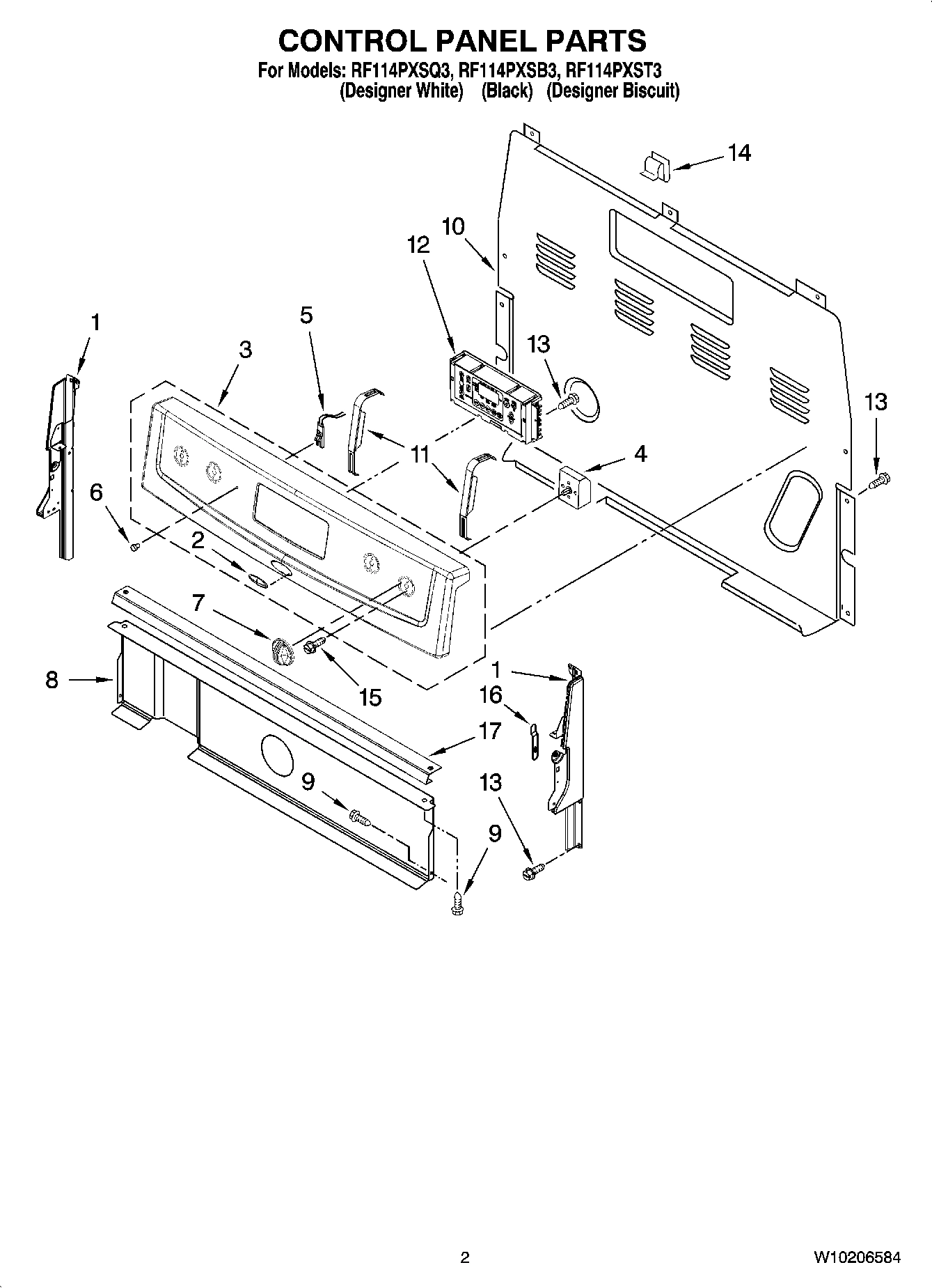 02 - CONTROL PANEL PARTS