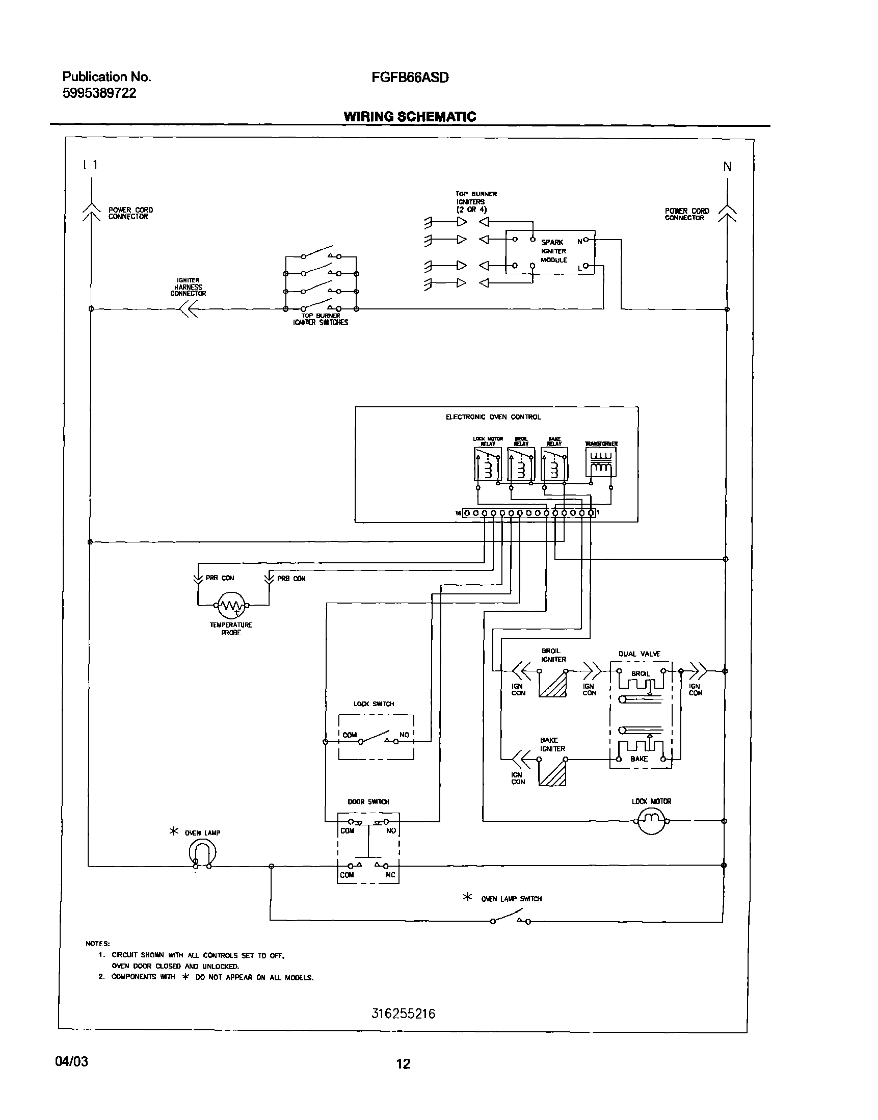 12 - WIRING SCHEMATIC