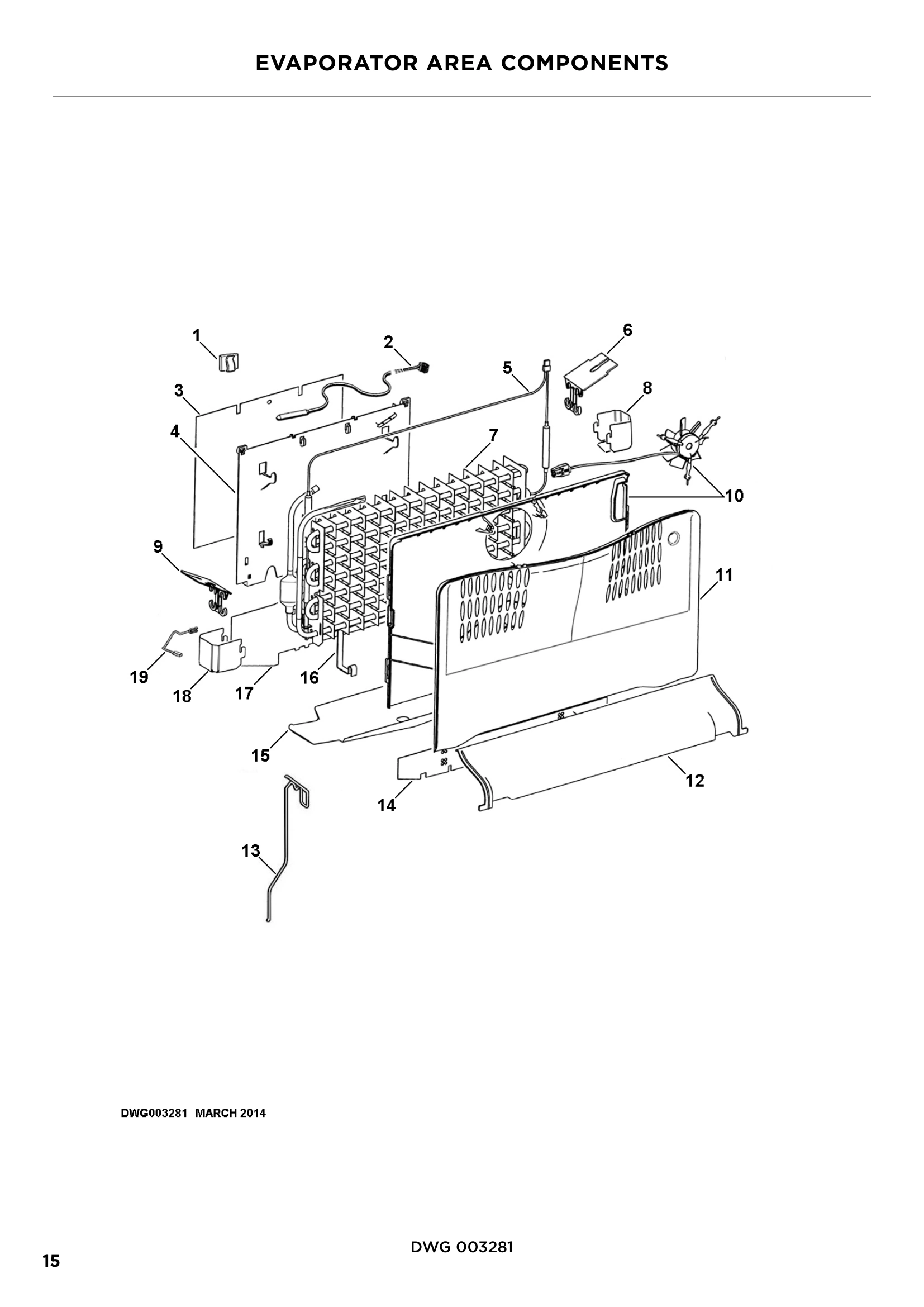 EVAPORATOR AREA COMPONENTS