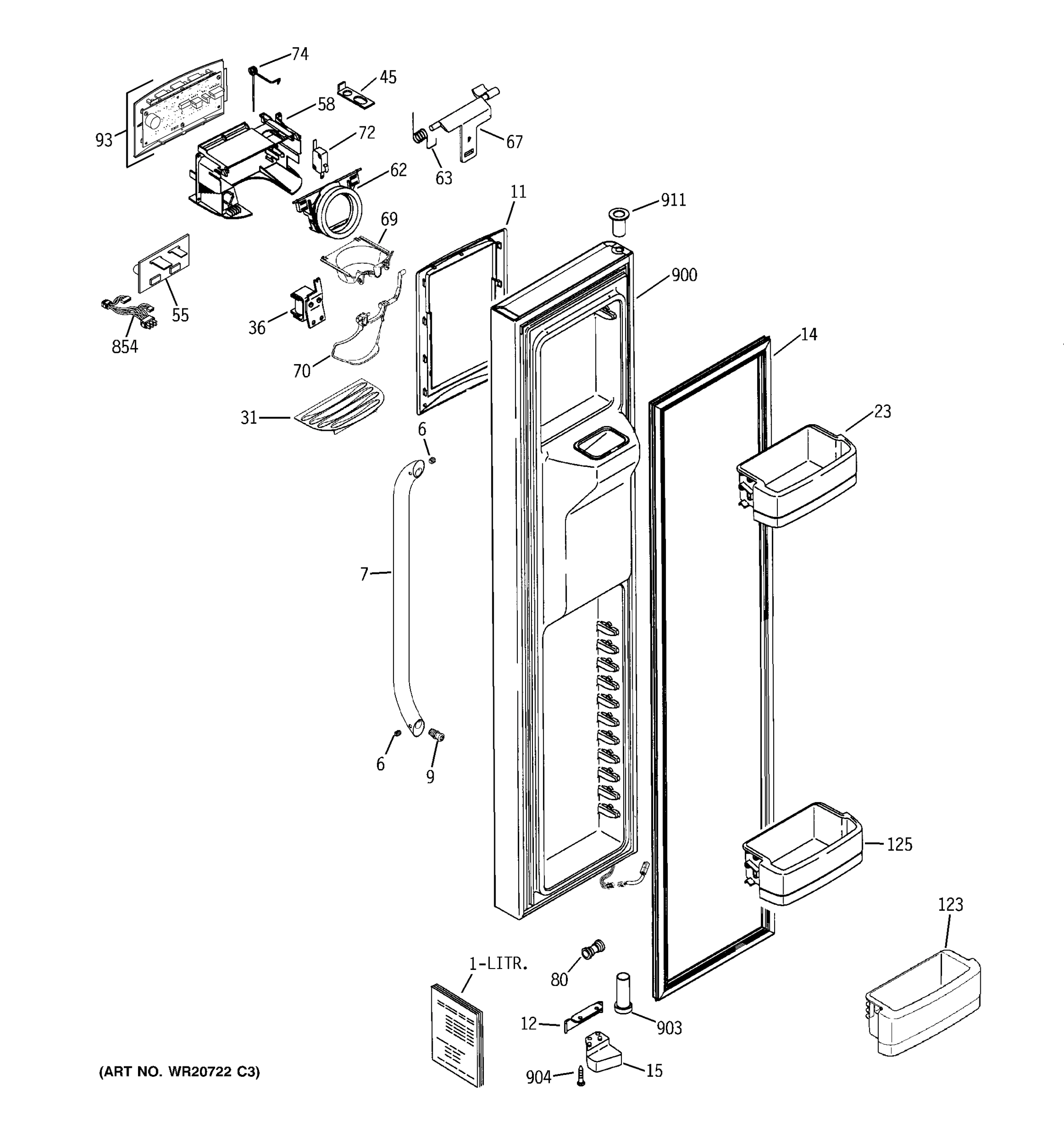 FREEZER DOOR