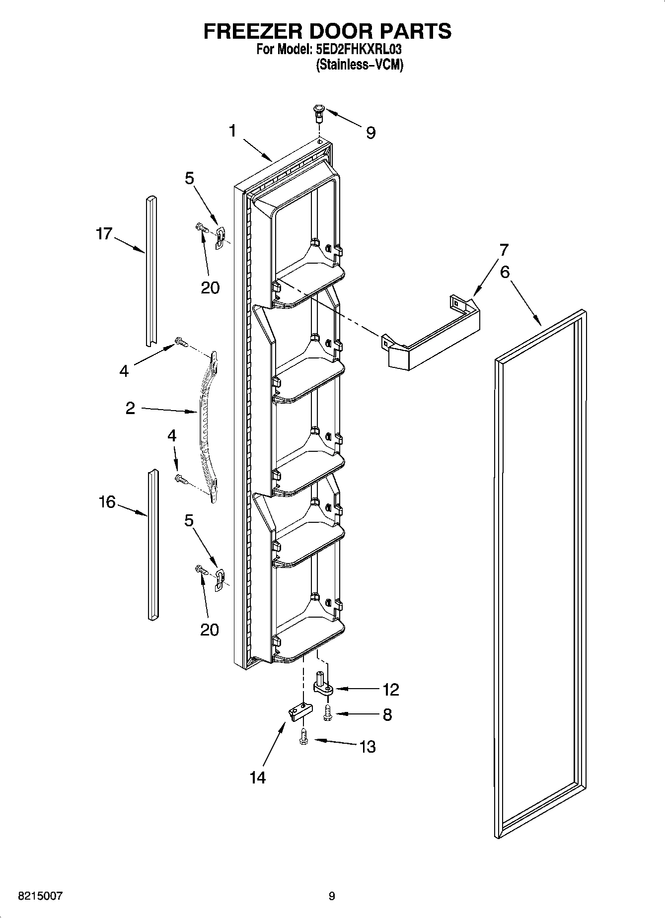 06 - FREEZER DOOR PARTS