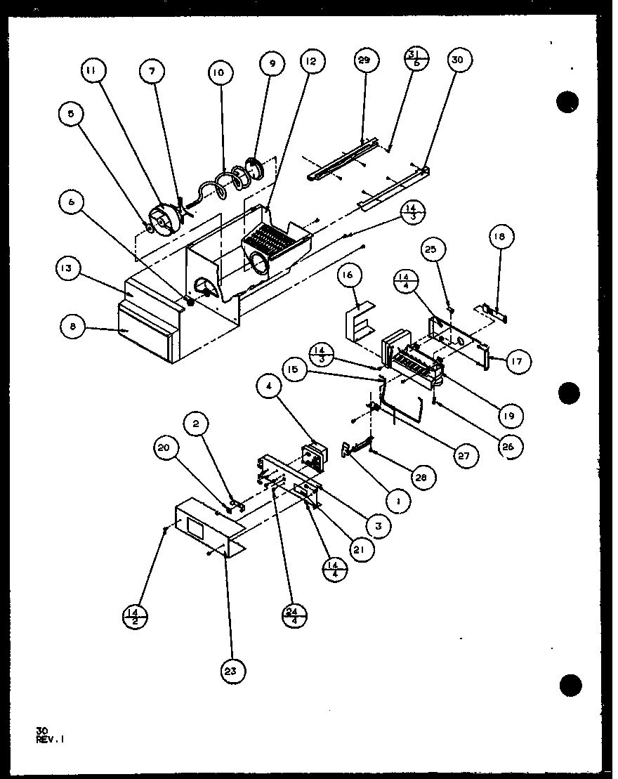 09 - ICE BUCKET AND ICE MAKER