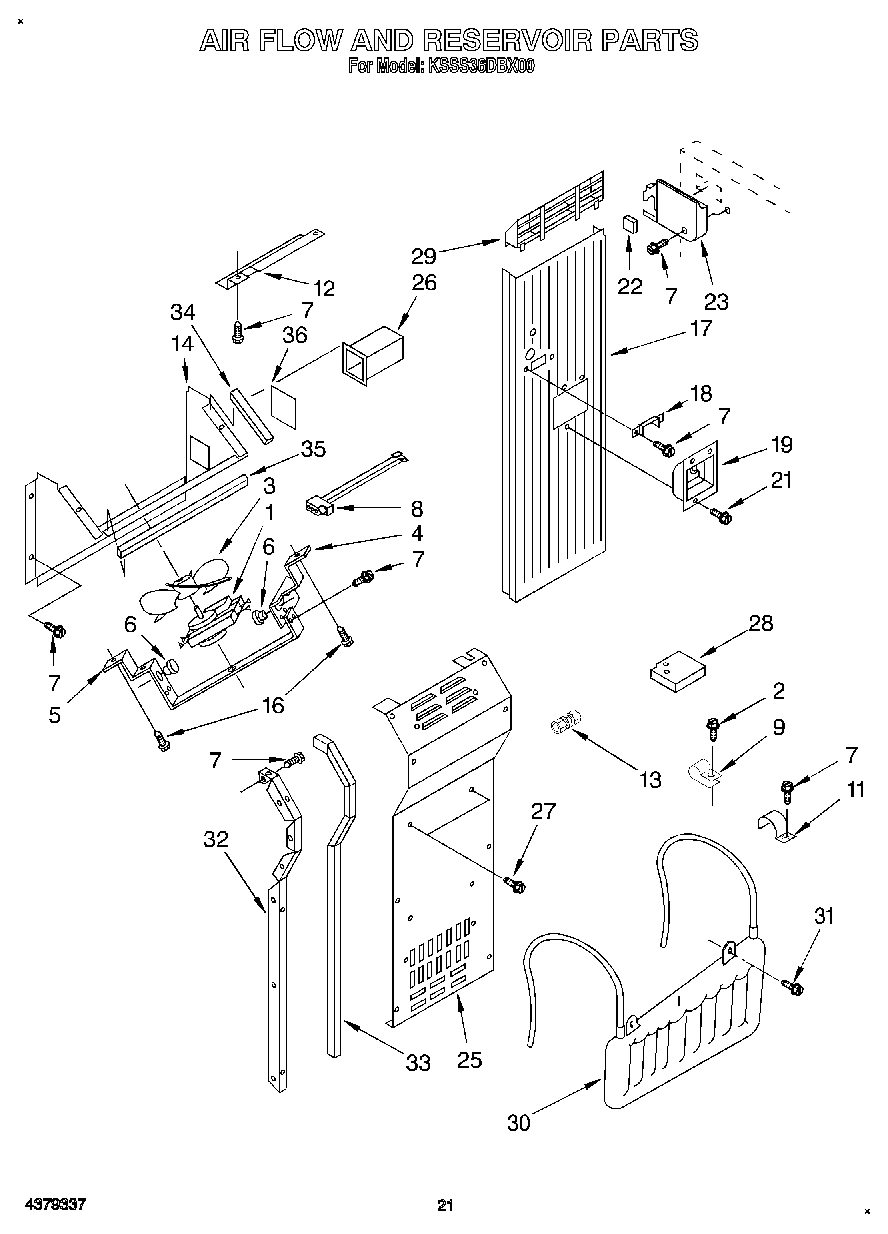 13 - AIR FLOW AND RESERVOIR