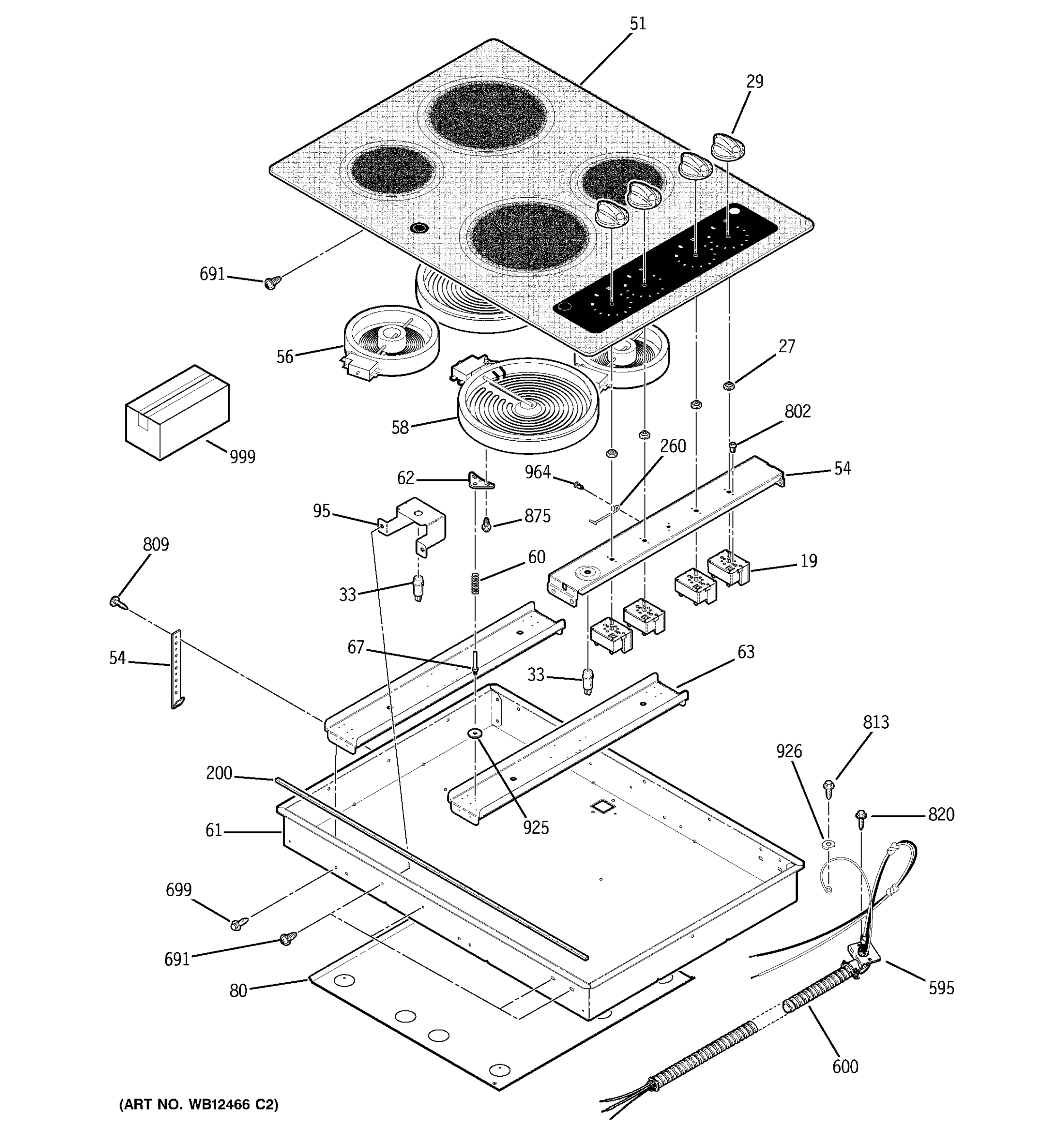 CONTROL PANEL & COOKTOP