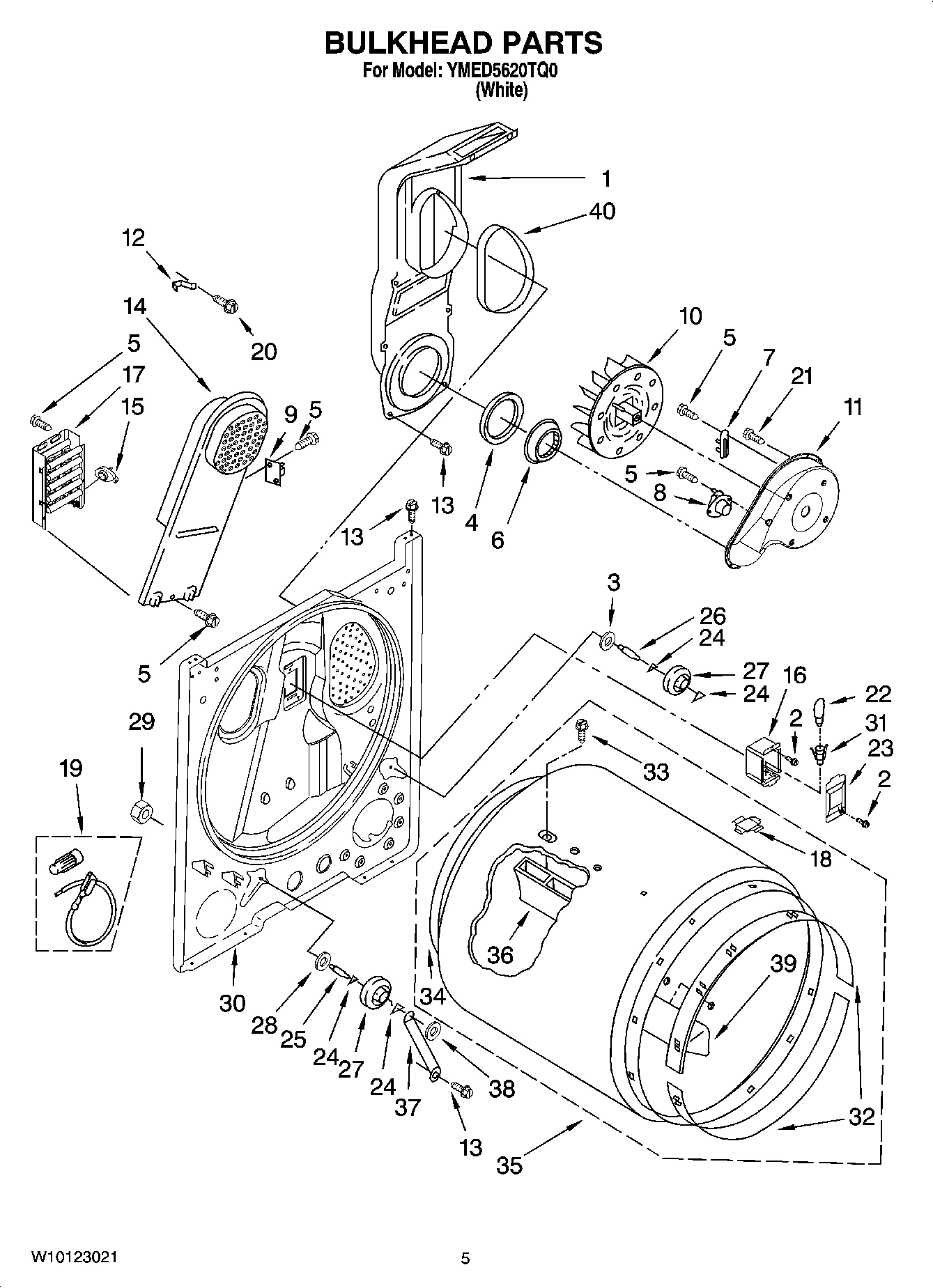 03 - BULKHEAD PARTS, OPTIONAL PARTS (NOT INCLUDED)