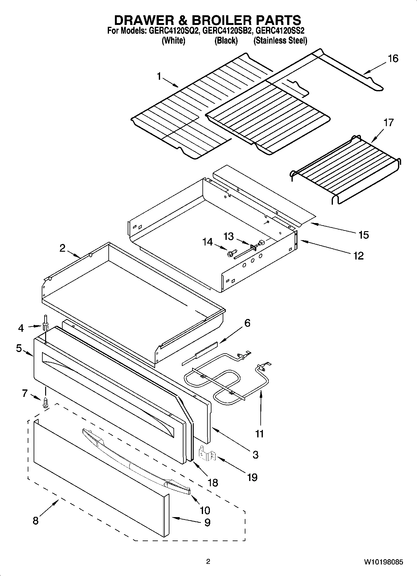 02 - DRAWER & BROILER PARTS