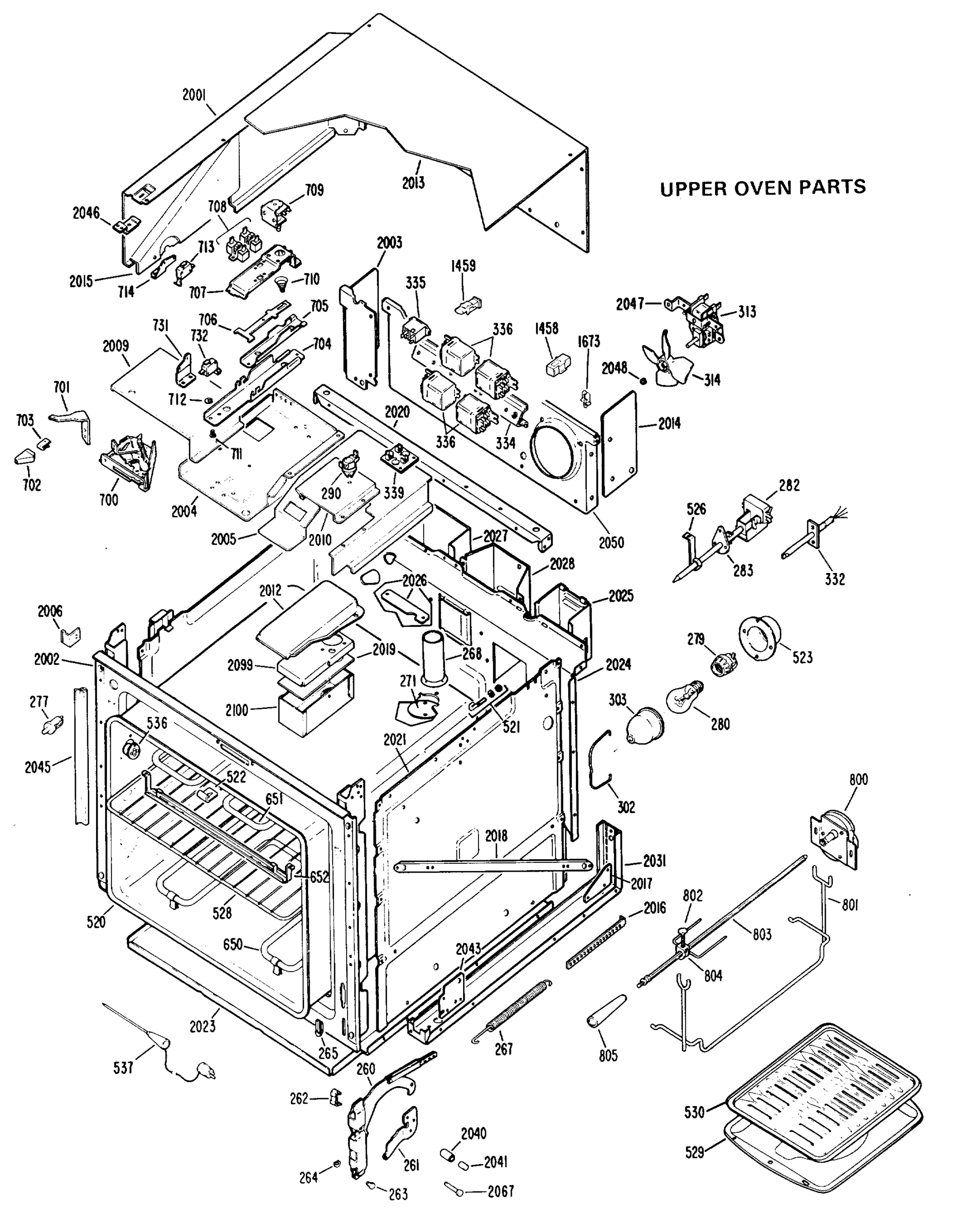 UPPER OVEN PARTS