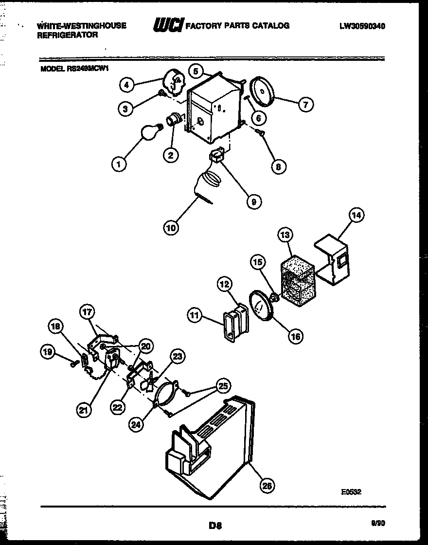 06 - REFRIGERATOR CONTROL ASSEMBLY, DAMP