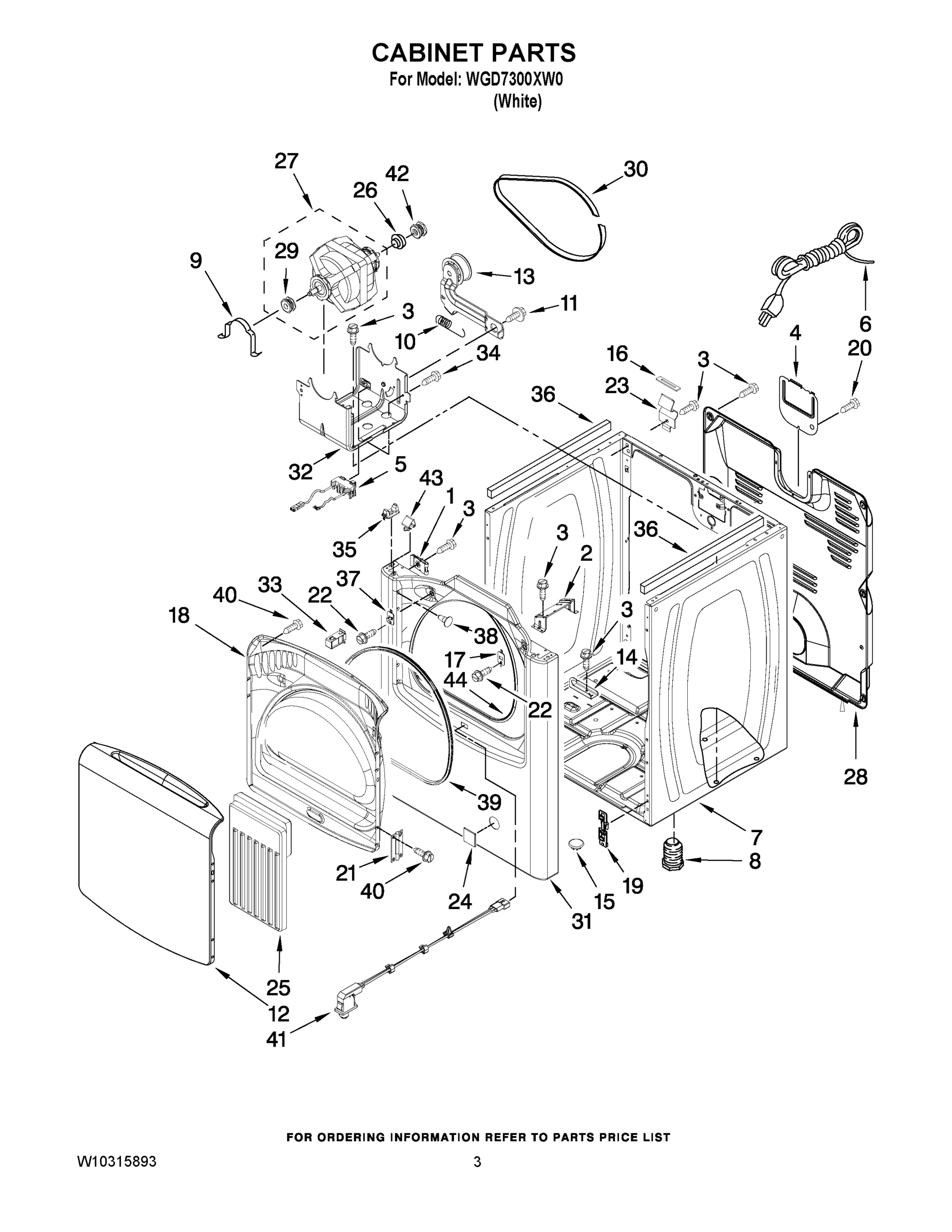 02 - CABINET PARTS