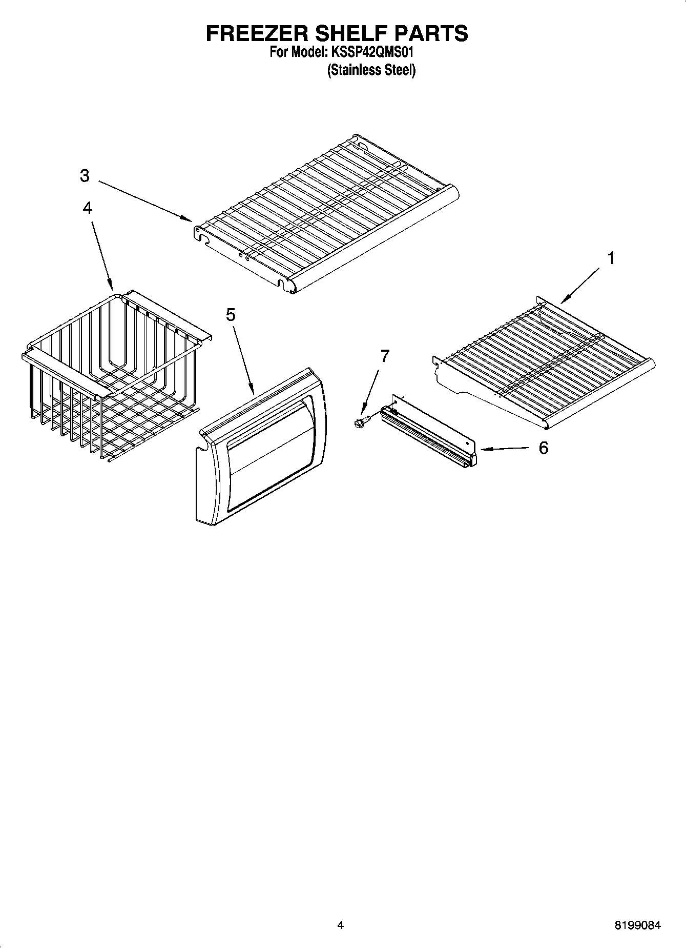 03 - FREEZER SHELF PARTS