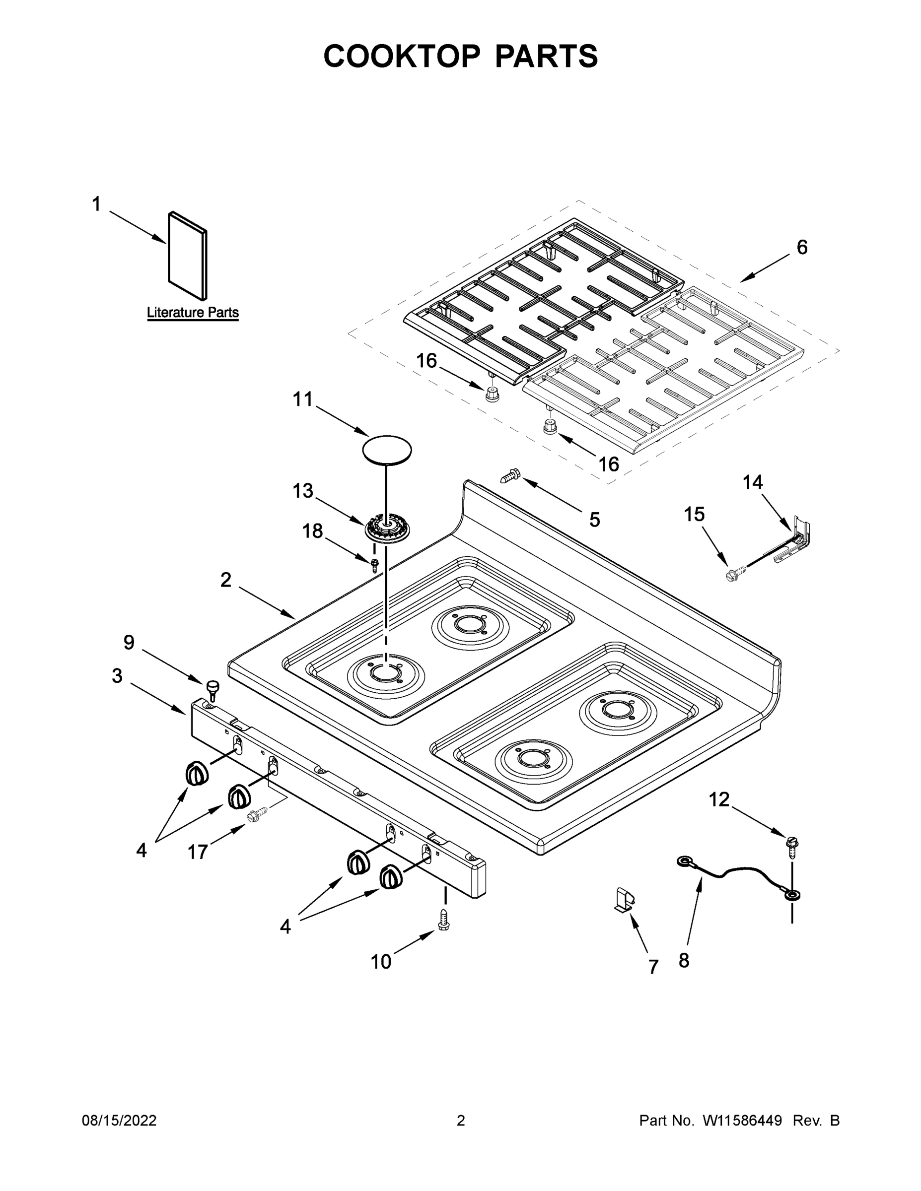 02 - COOKTOP PARTS