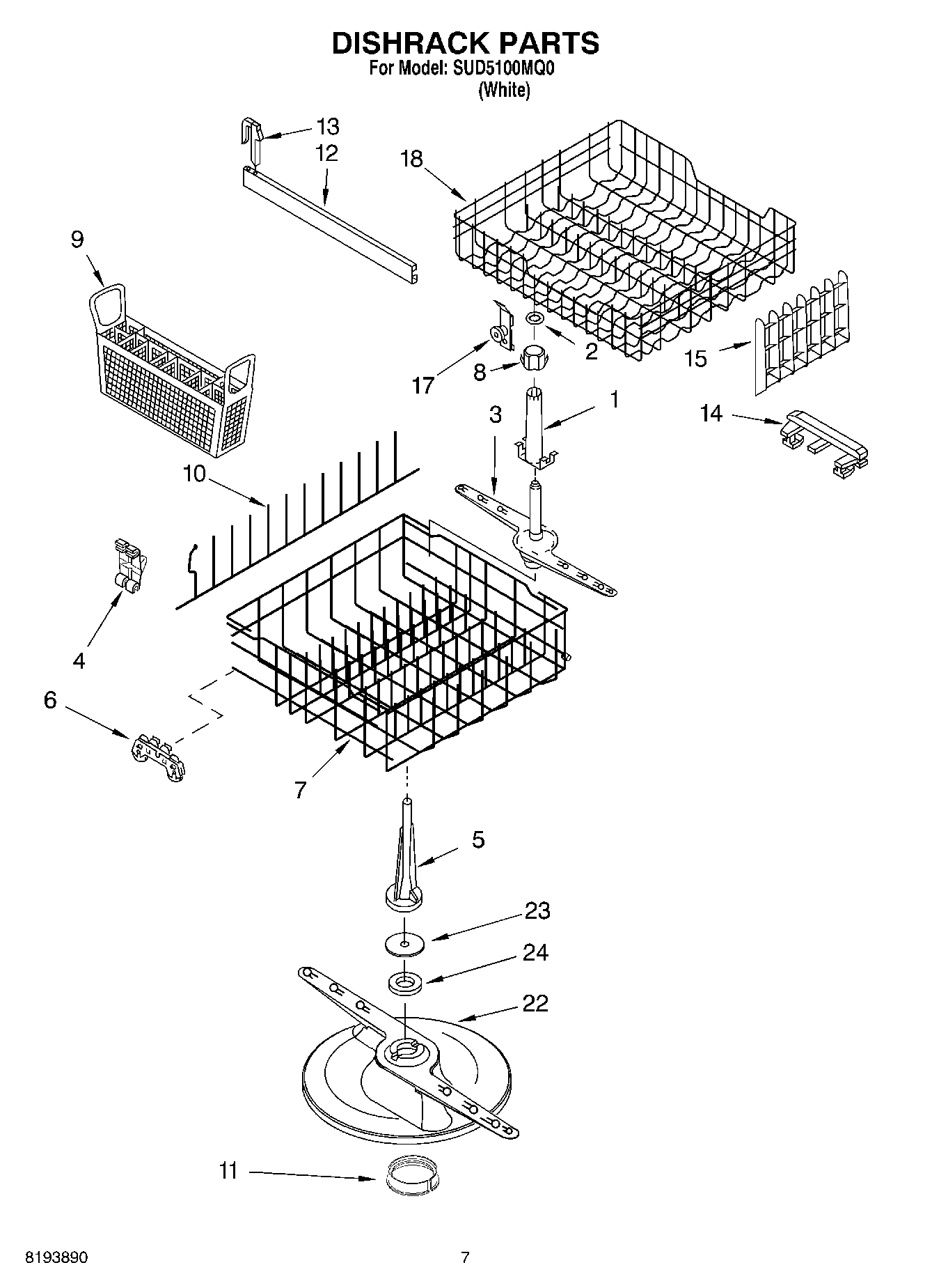 05 - DISHRACK PARTS