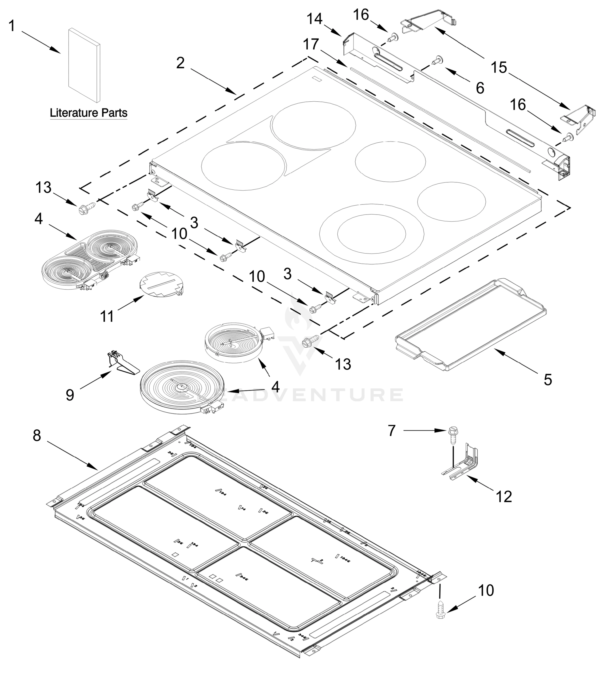 COOKTOP PARTS