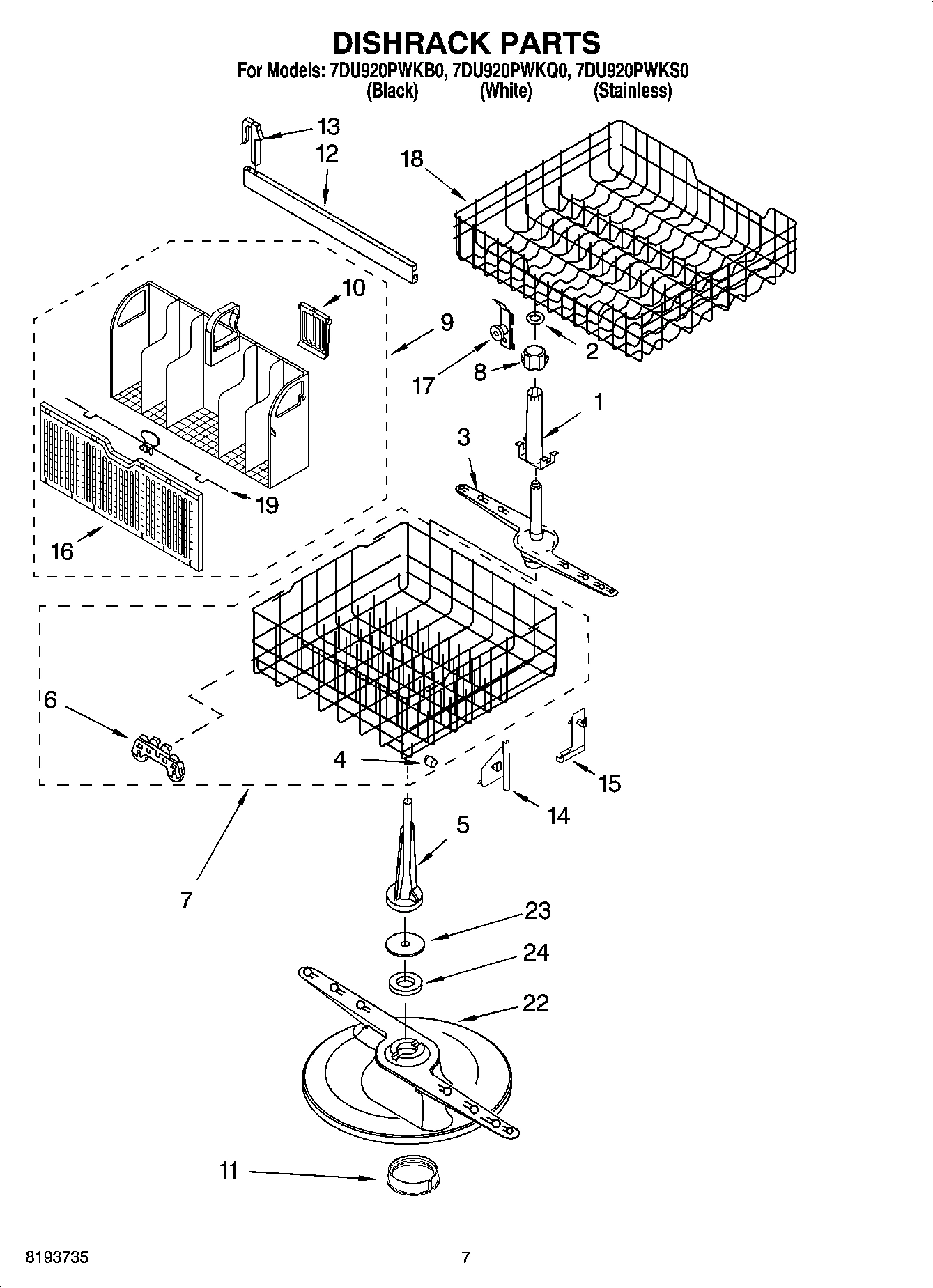05 - DISHRACK PARTS