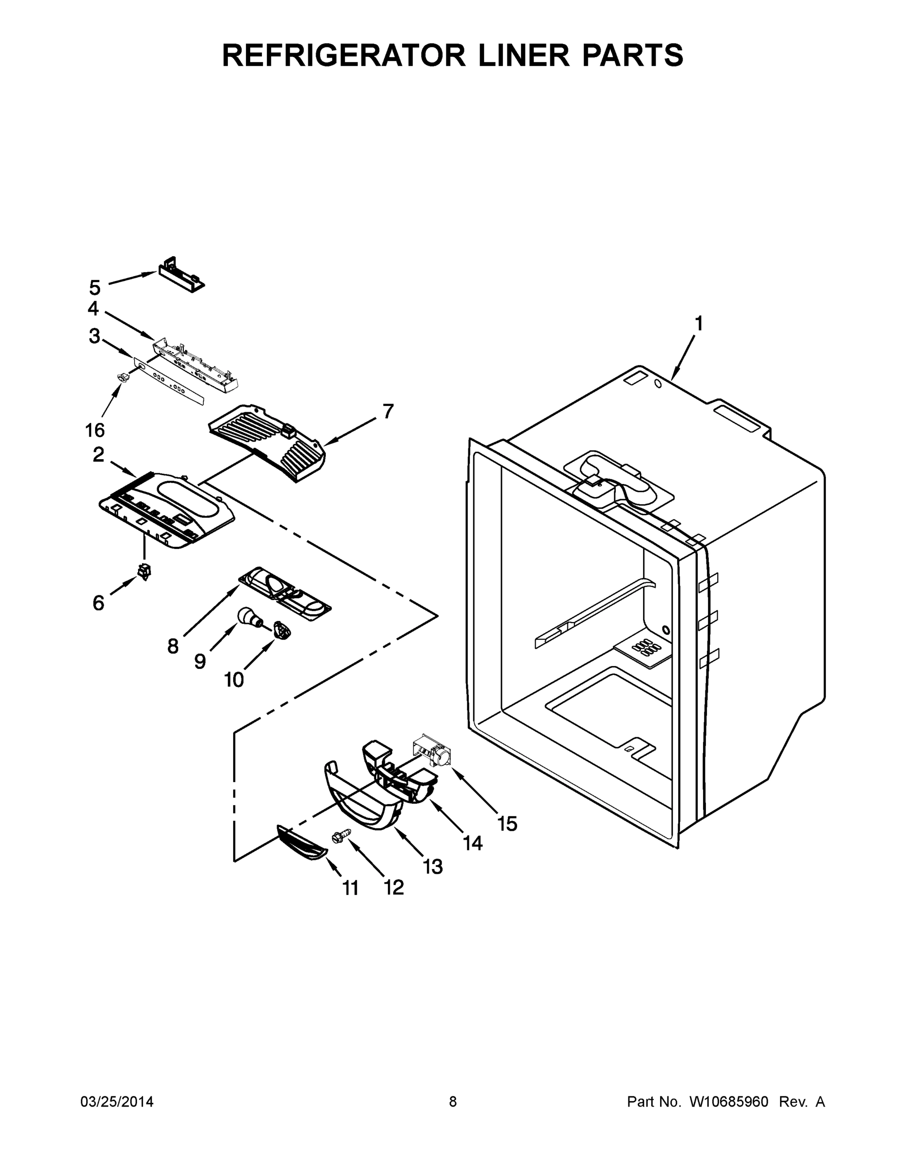 05 - REFRIGERATOR LINER PARTS