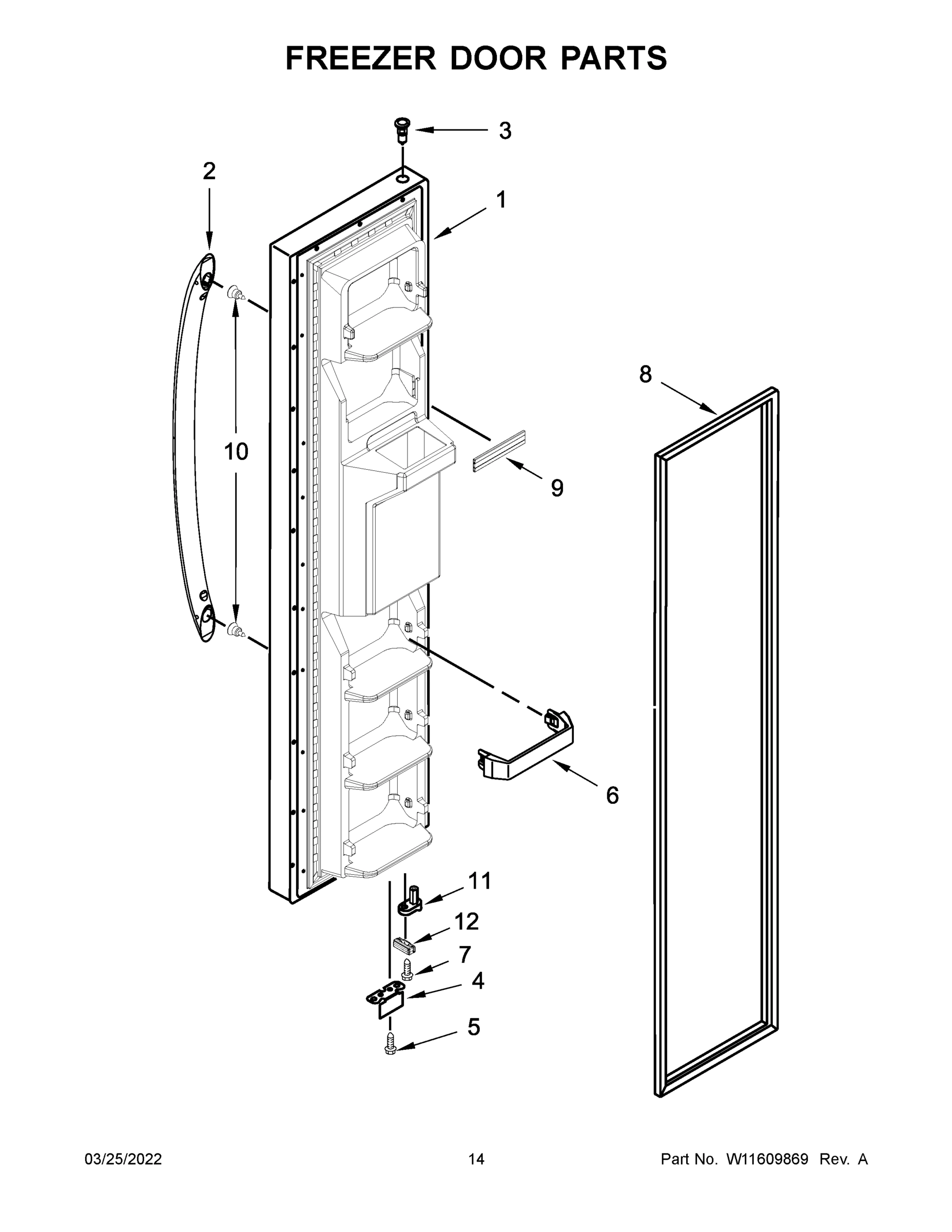 08 - FREEZER DOOR PARTS