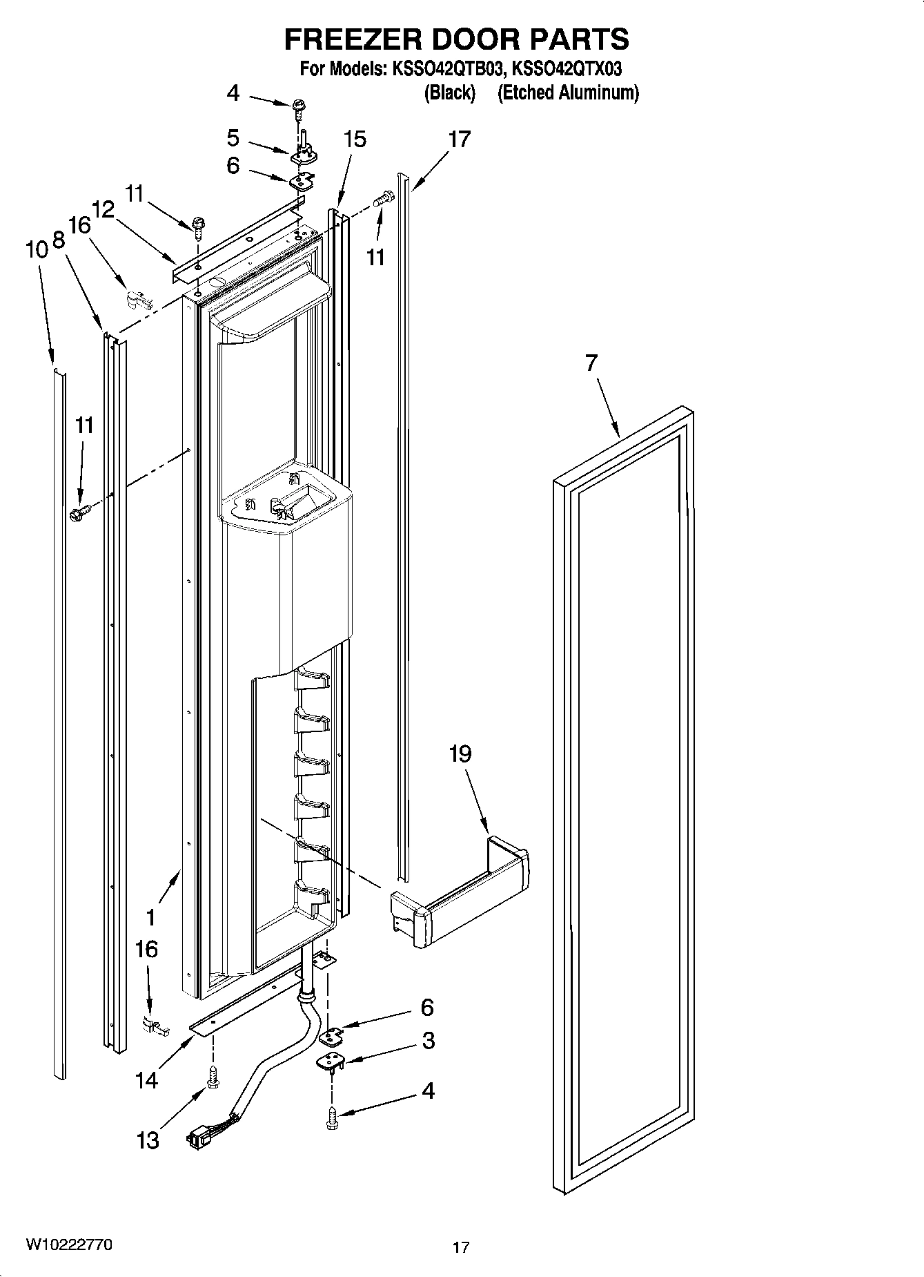 11 - FREEZER DOOR PARTS