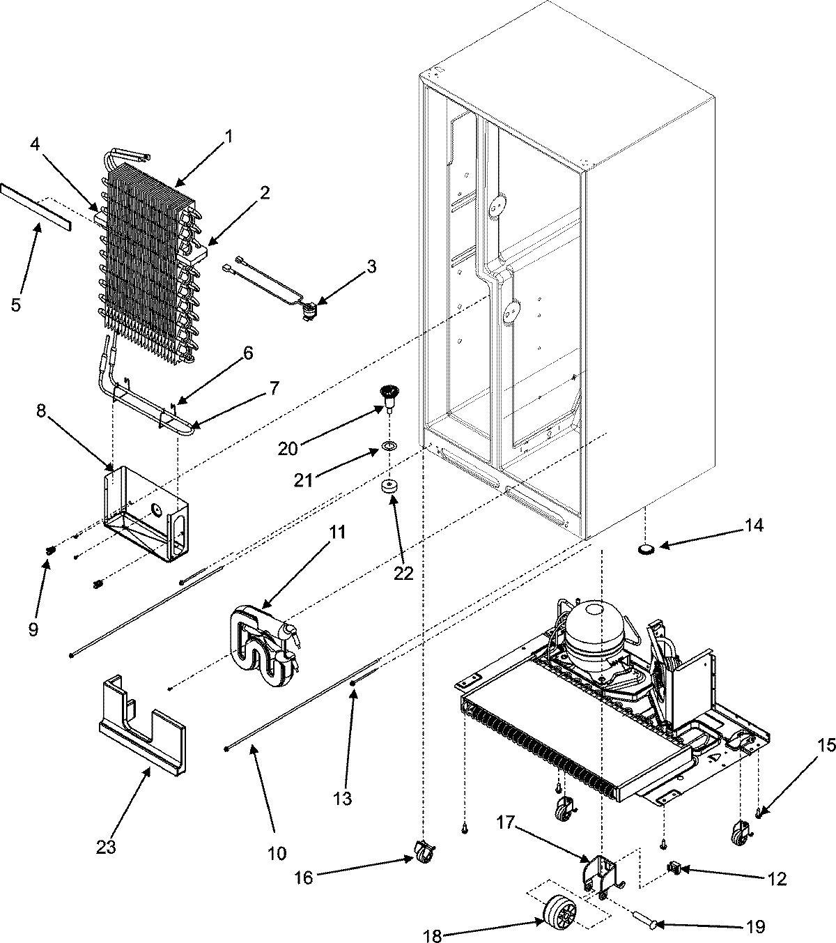 06 - EVAPORATOR ASSY./ROLLERS/WATER TANK