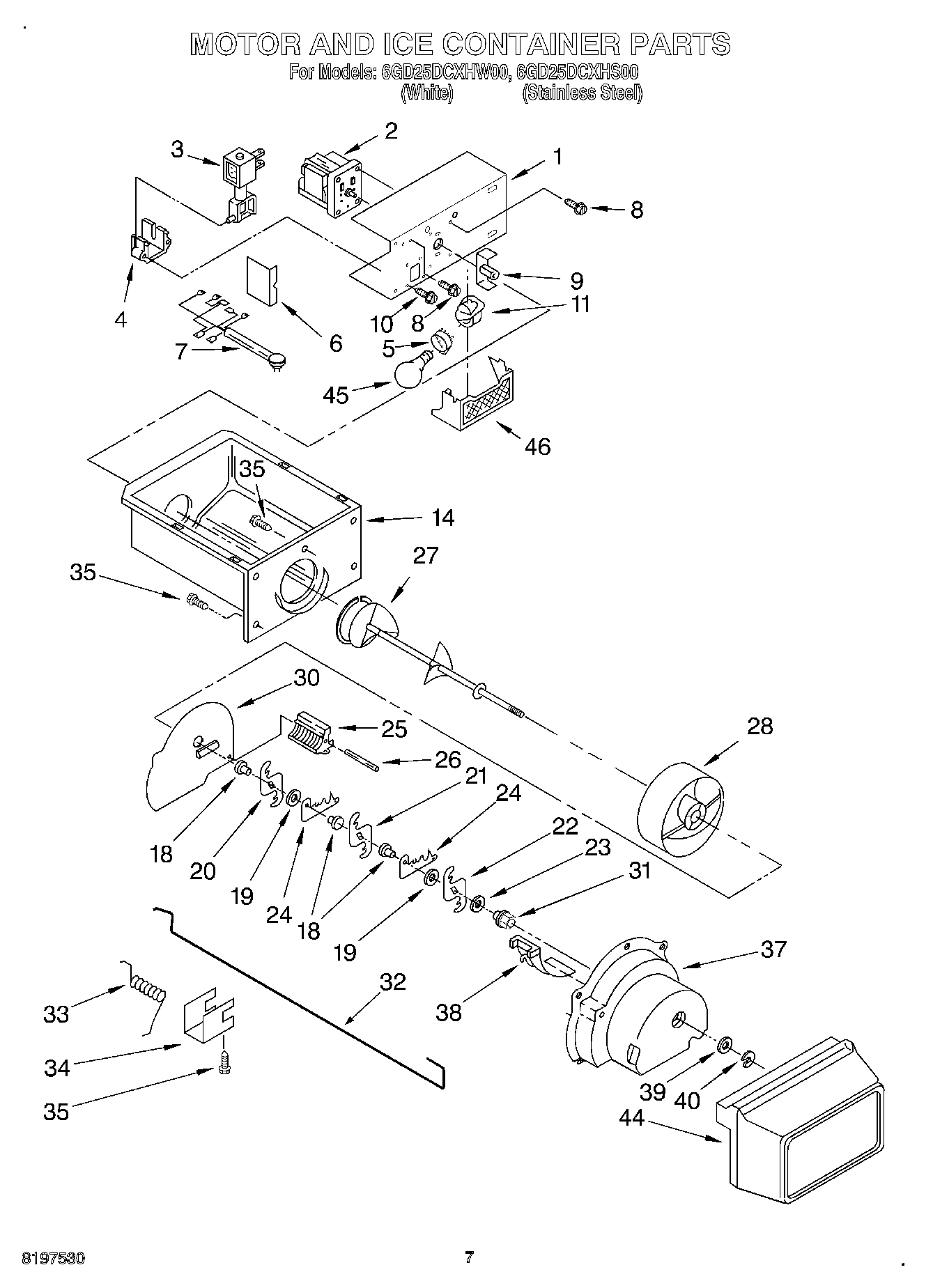 05 - MOTOR AND ICE CONTAINER