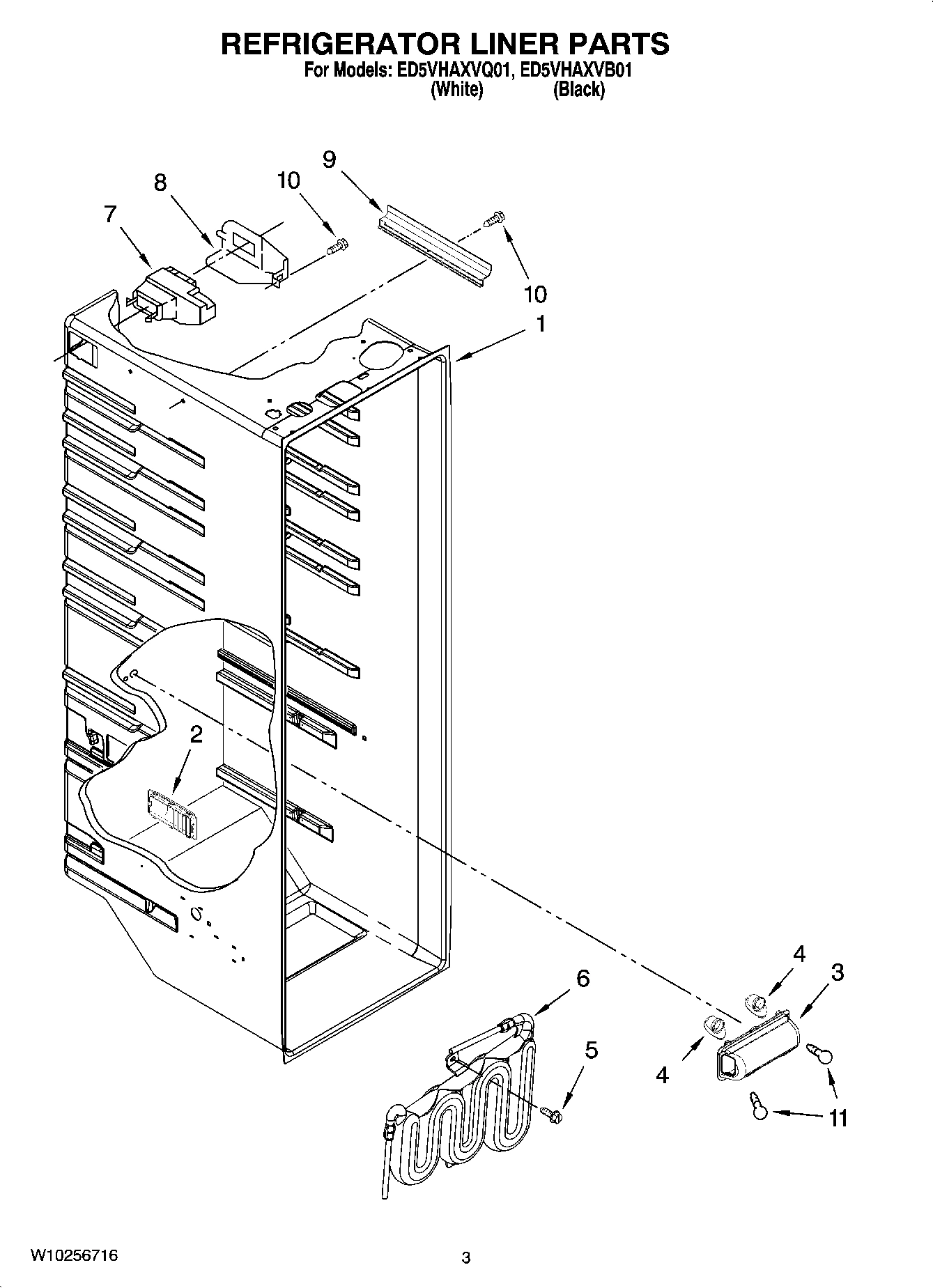 02 - REFRIGERATOR LINER PARTS